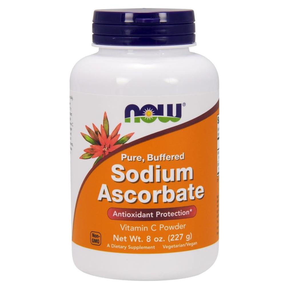 Polvo de Ascorbato de Sodio Now Foods 2 x 227 g Vitamina C