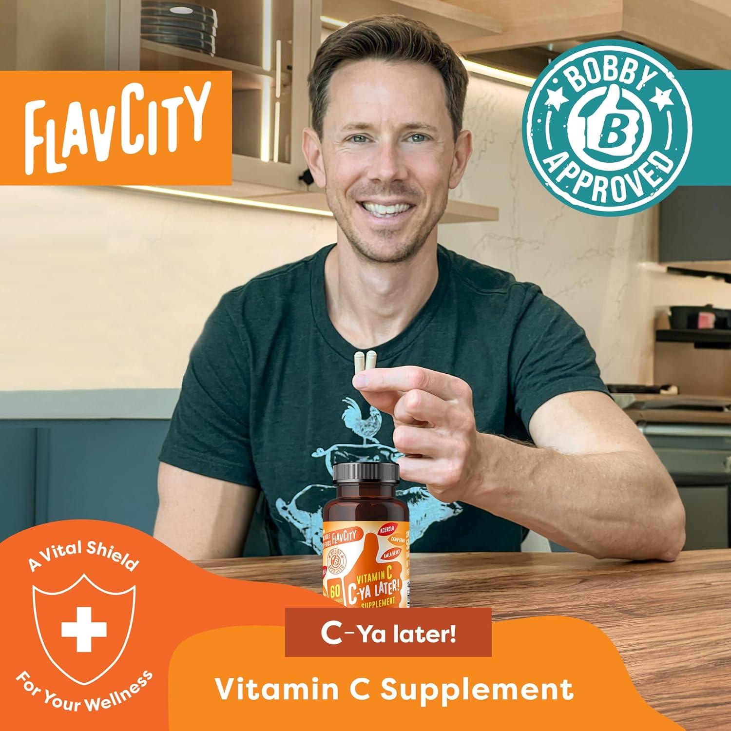 Suplemento Vitamina C FlavCity C-Ya Later! 60 Cápsulas