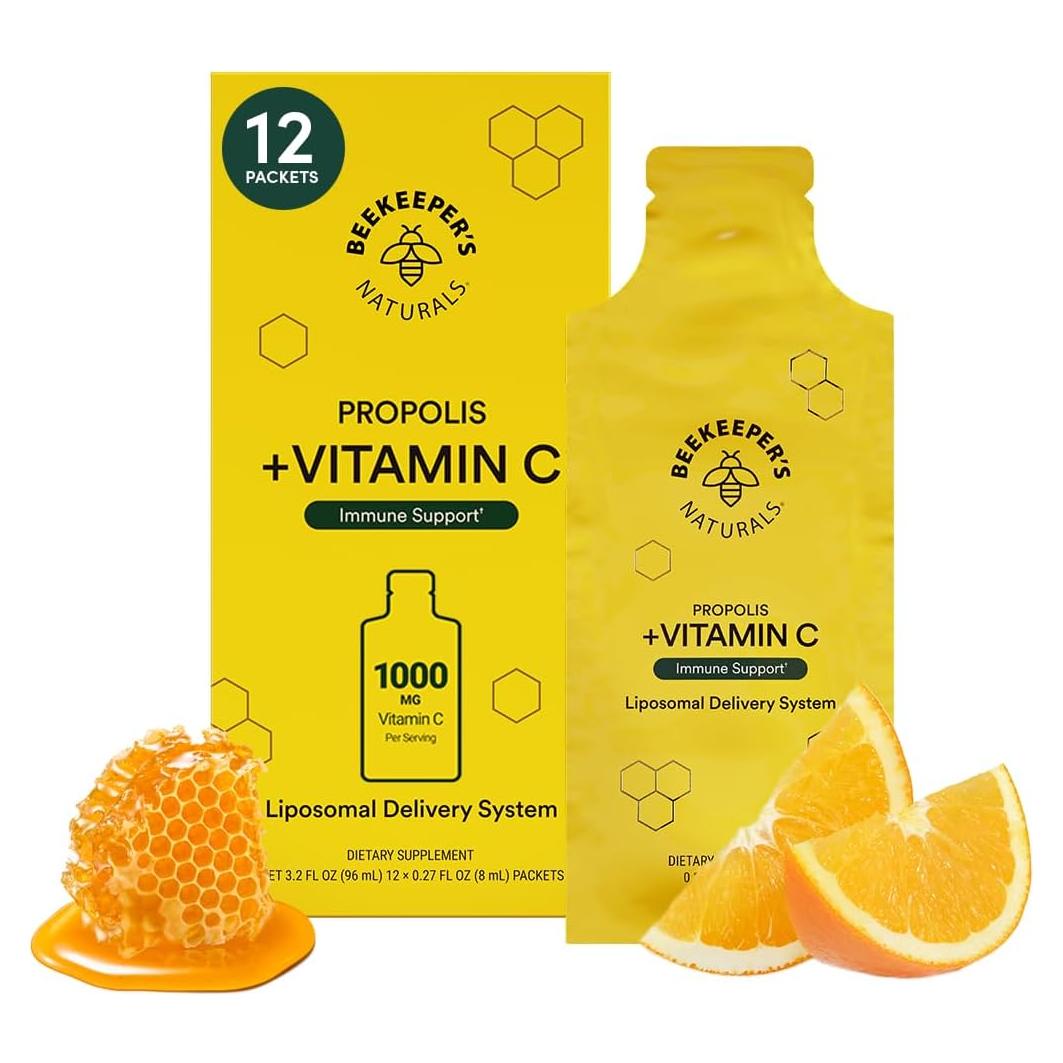 Vitamina C Liposomal Beekeeper's Naturals 1000mg 12 Paquetes