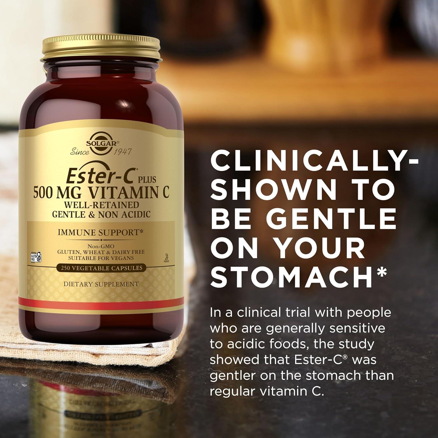 Solgar Ester-C Plus 500 mg Vitamina C 100 Cápsulas Vegetales