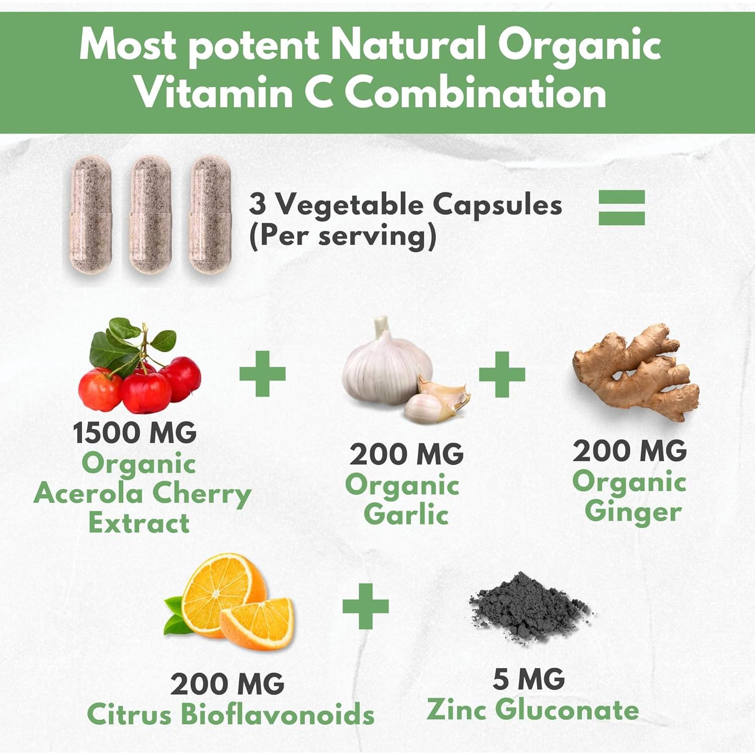 Vitamina C Acerola Orgánica HCL - Alta Absorción 100g