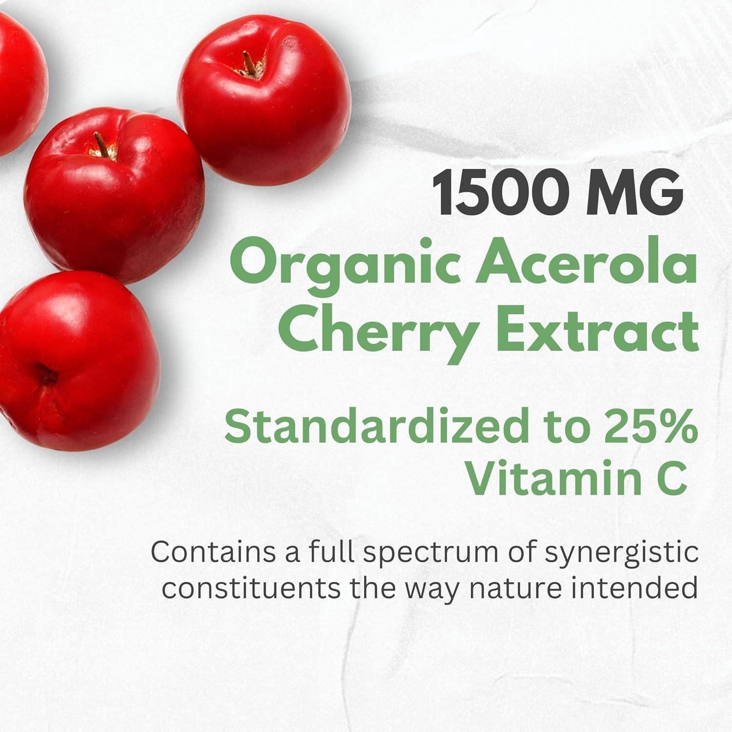 Vitamina C Acerola Orgánica HCL - Alta Absorción 100g