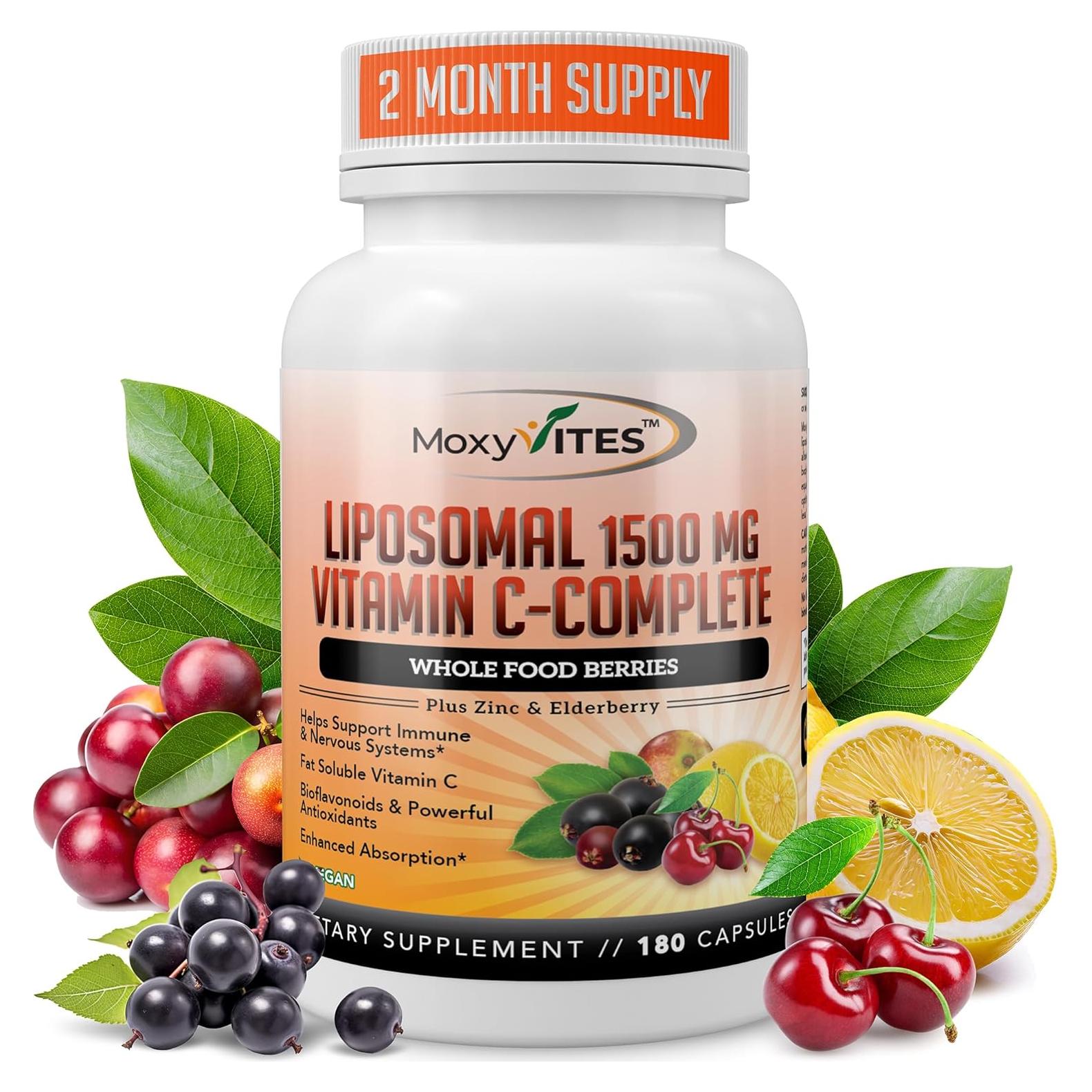 Cápsulas de Vitamina C Liposomal NutraFitz 1500mg 180 Unidades