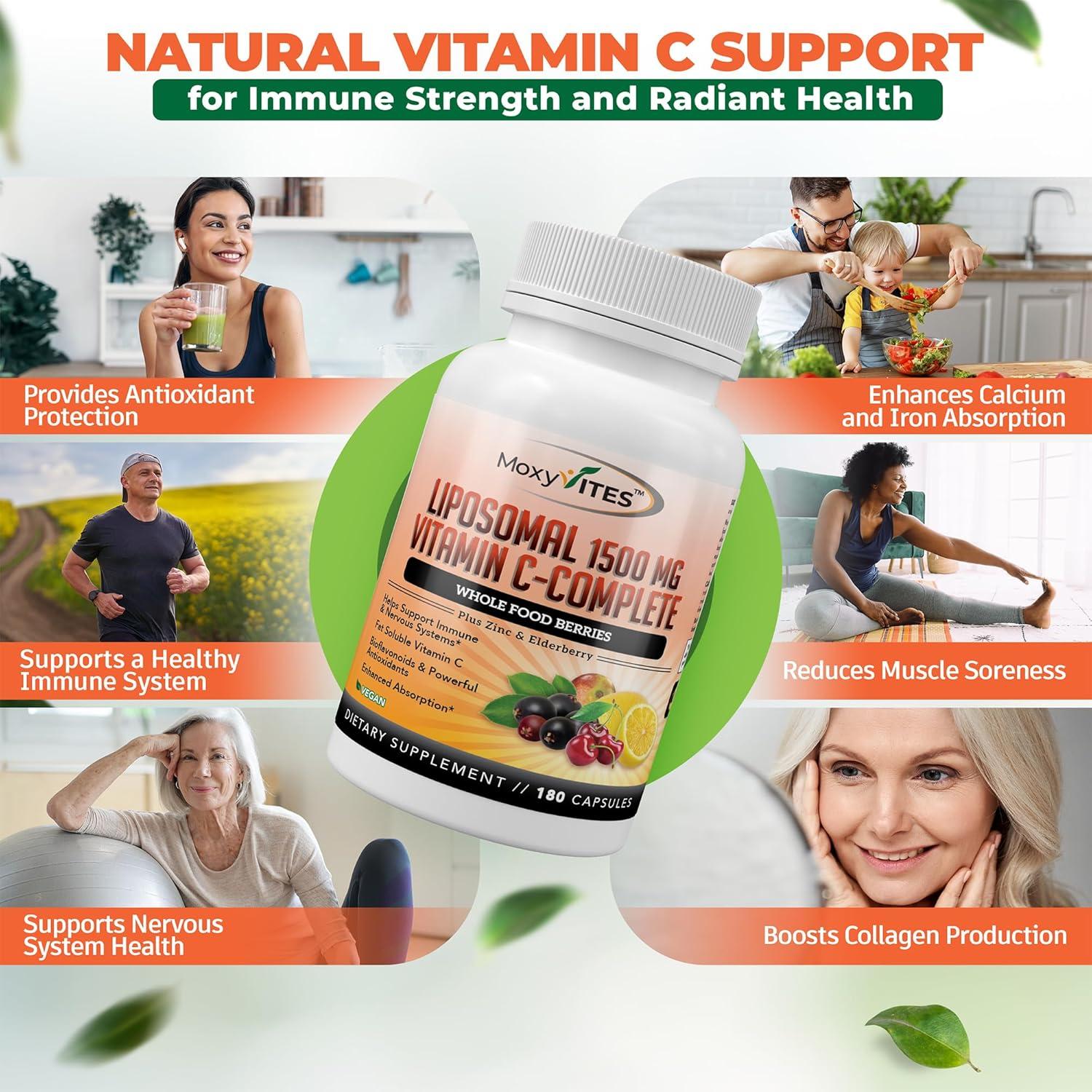 Cápsulas de Vitamina C Liposomal NutraFitz 1500mg 180 Unidades