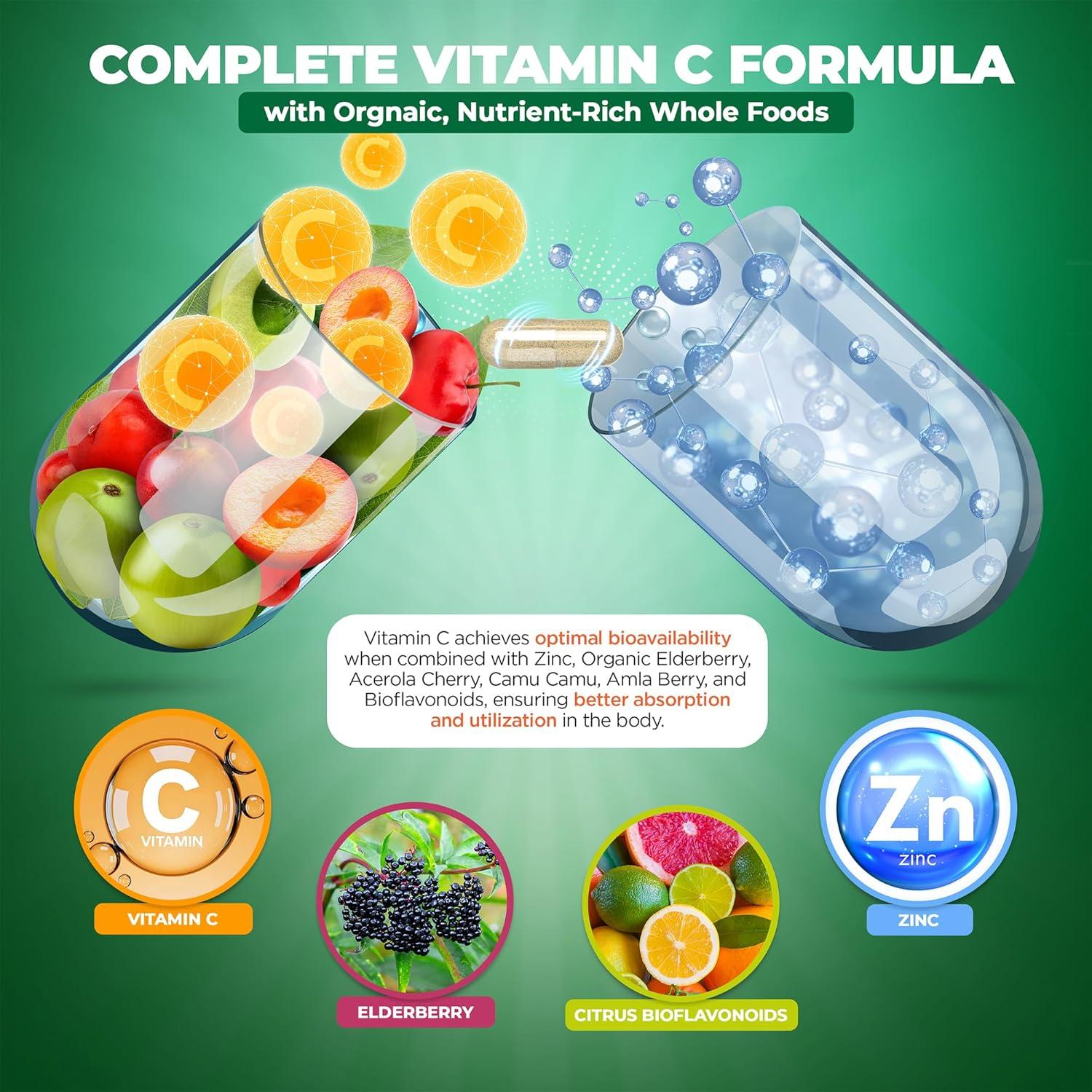 Cápsulas de Vitamina C Liposomal NutraFitz 1500mg 180 Unidades