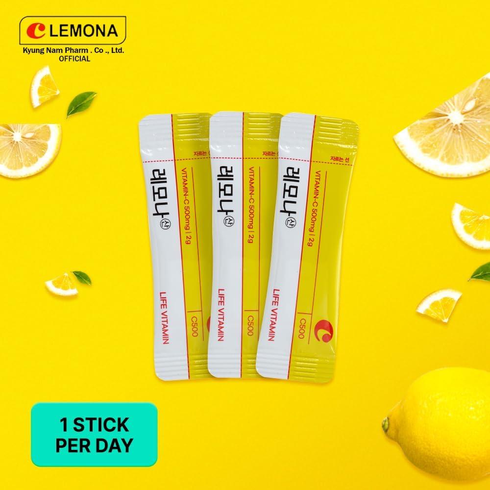 LEMONA Vitamina C 500mg en Polvo - 70 Stick Packs
