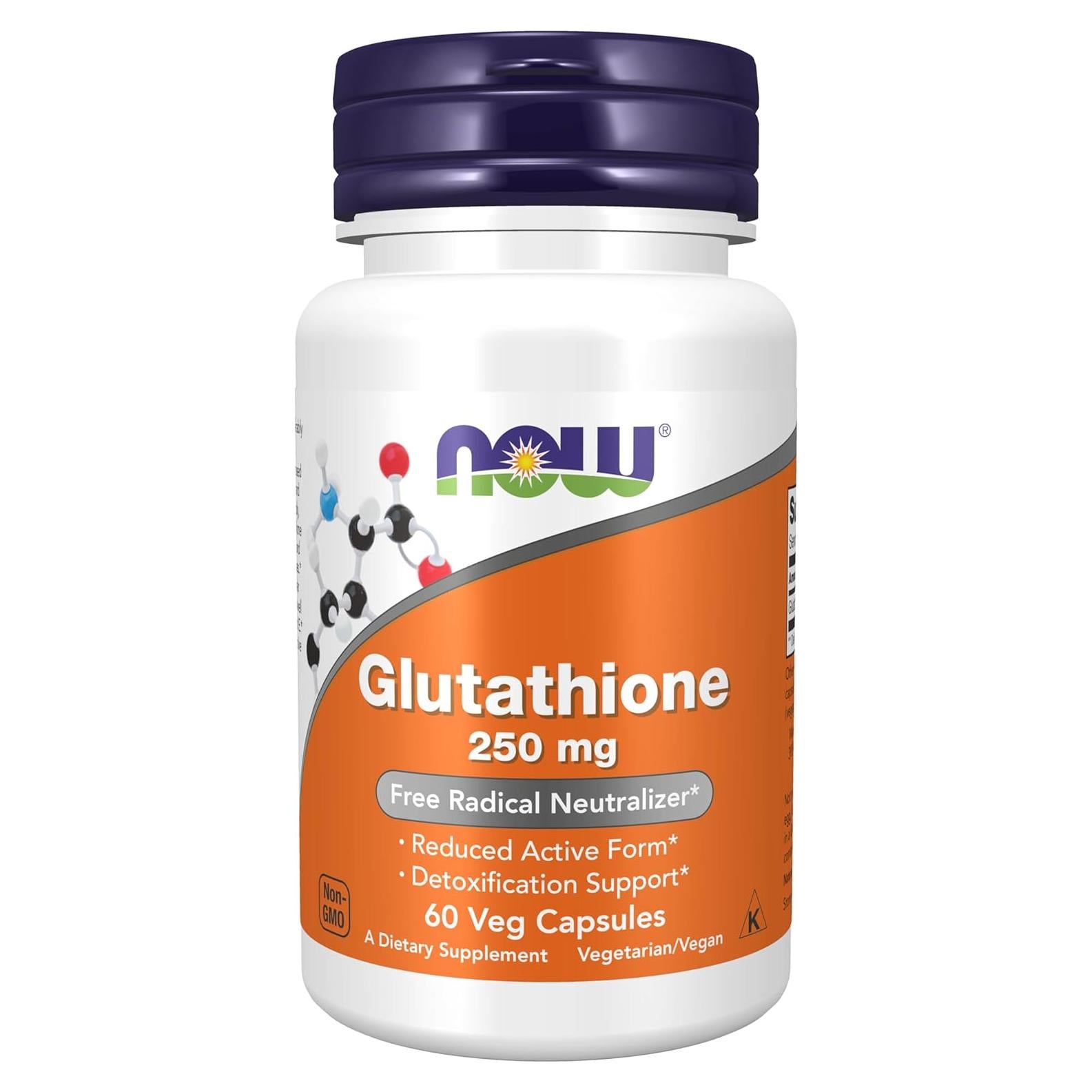 Glutatión 250 mg NOW Foods - 60 Cápsulas Veganas
