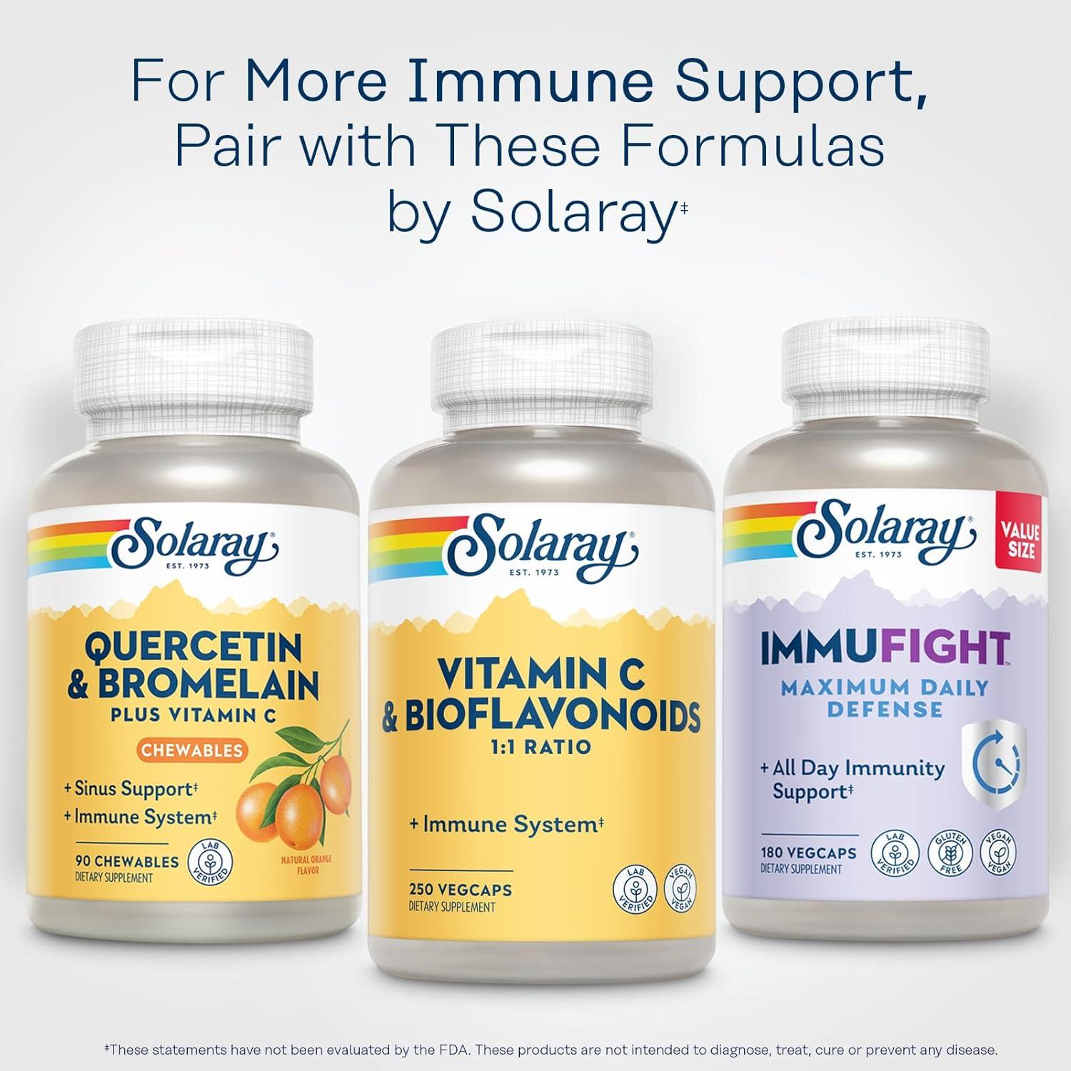 Vitamina C 500mg Solaray con Bioflavonoides 250 VegCaps