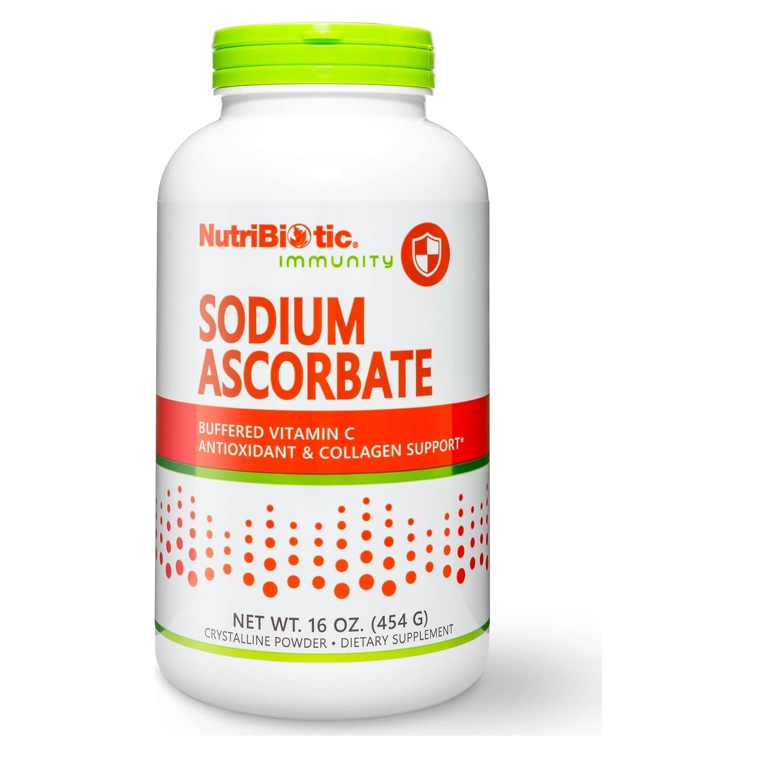 Polvo de Vitamina C Ascorbato Sódico NutriBiotic 453 g