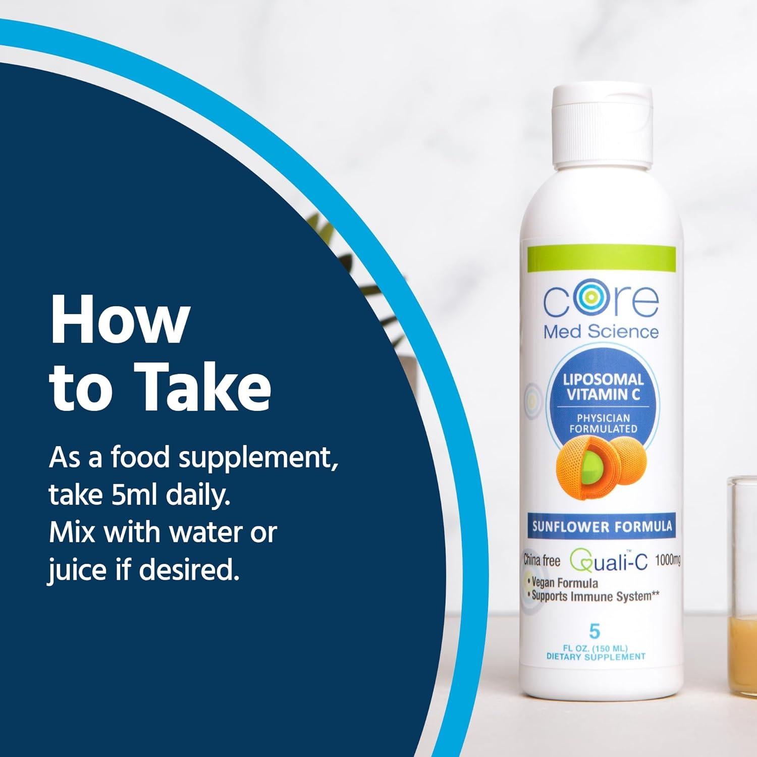 Vitamina C Liposomal 1000mg Core Med Science 148ml Girasol