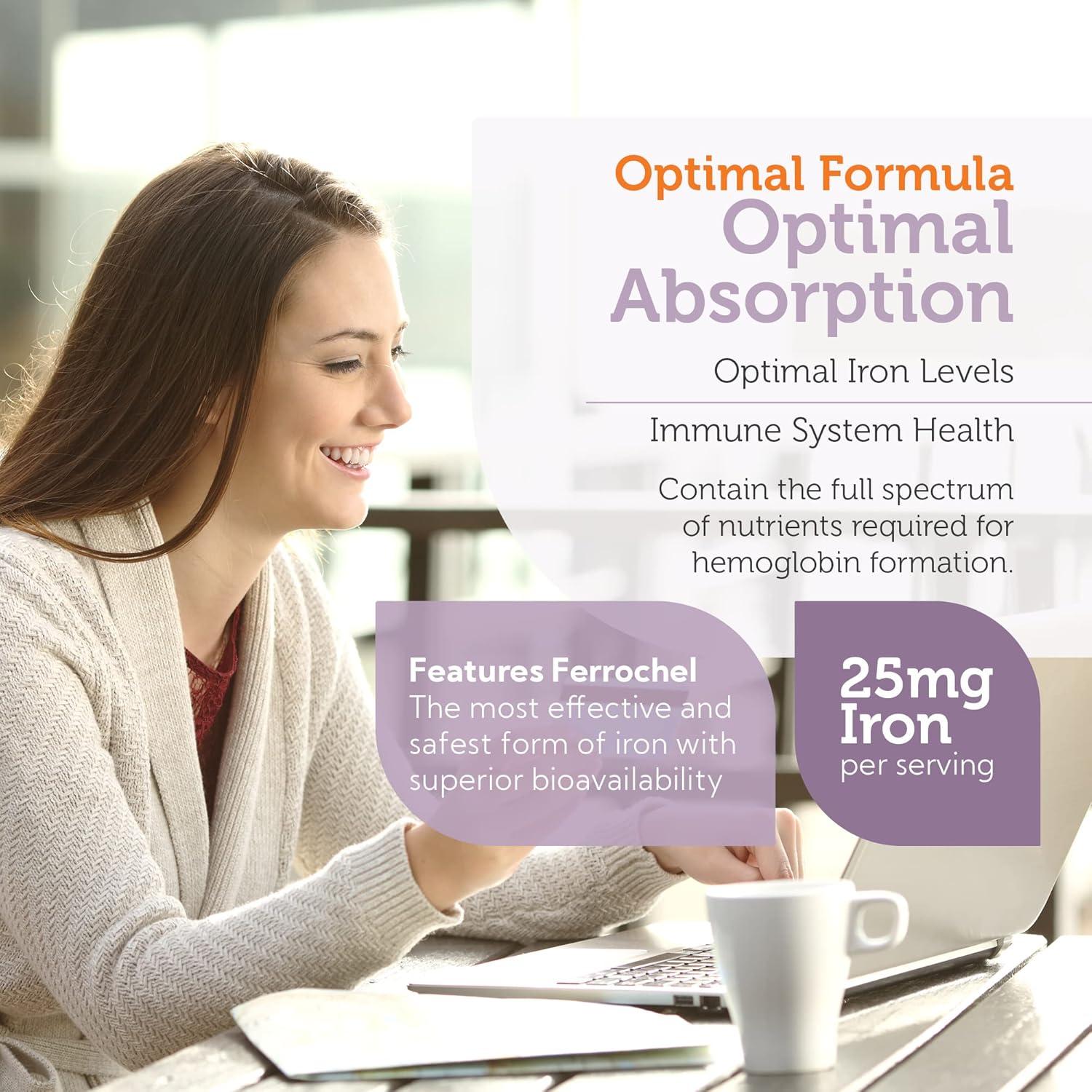 Suplemento de Hierro Zahler 100 Cápsulas con Vitamina C