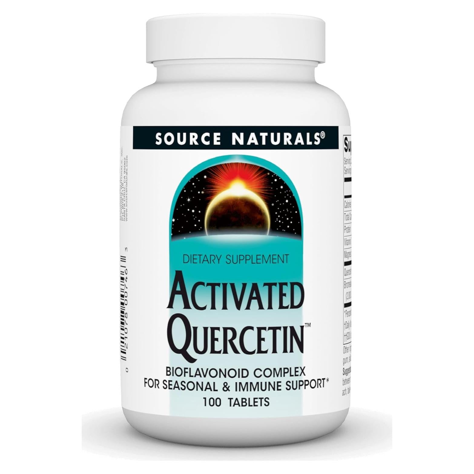 Suplemento Quercetina Activada Source Naturals 100 Tabletas