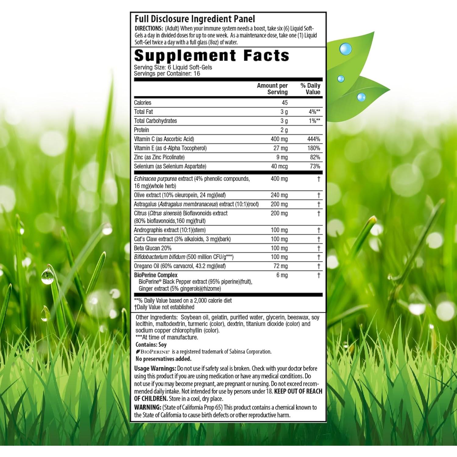 Irwin Naturals Escudo Inmunológico 100 Gelatinas Blandas 322g