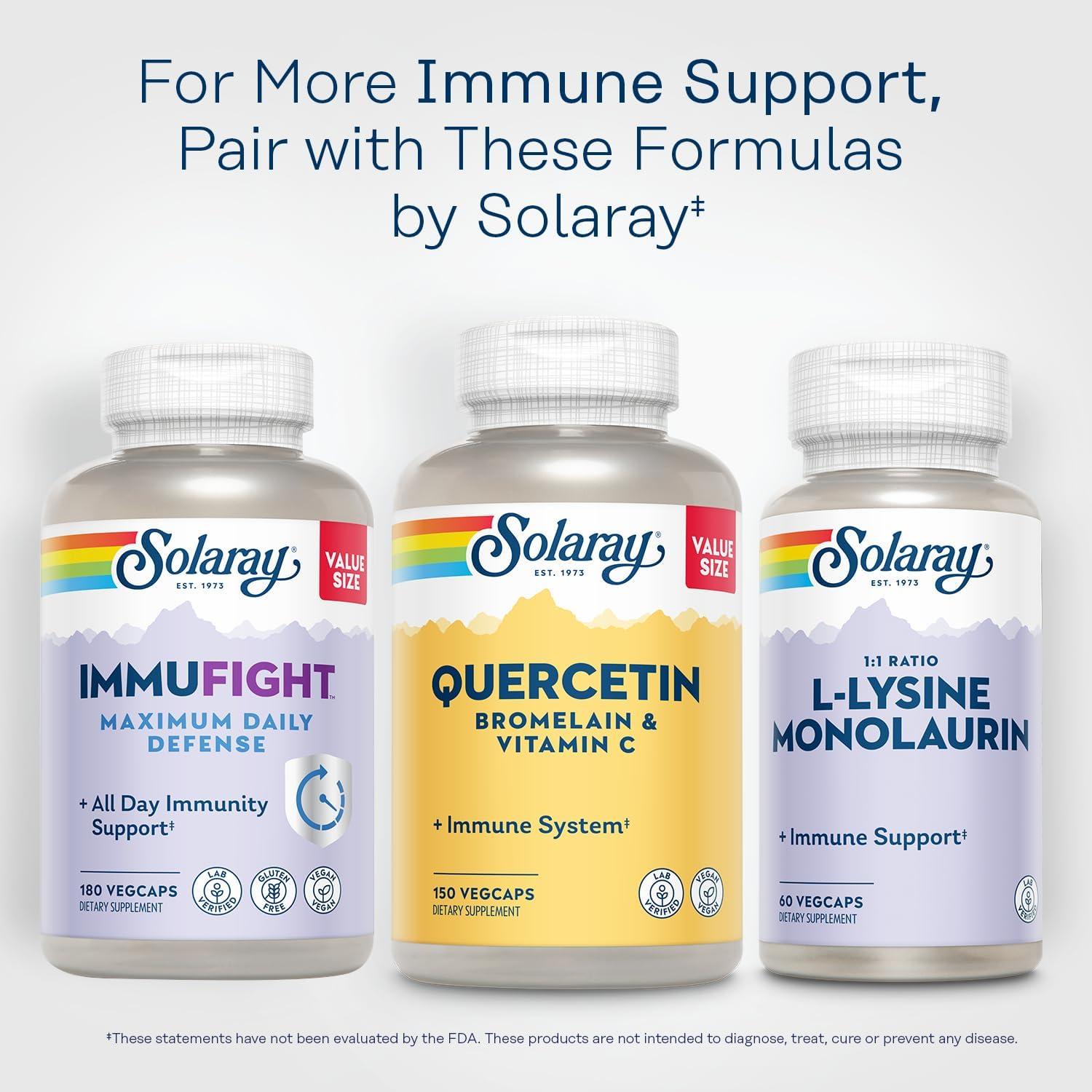 Solaray Quercetina 500mg + Bromelaina 50mg + Vitamina C 1235mg - 150 VegCaps