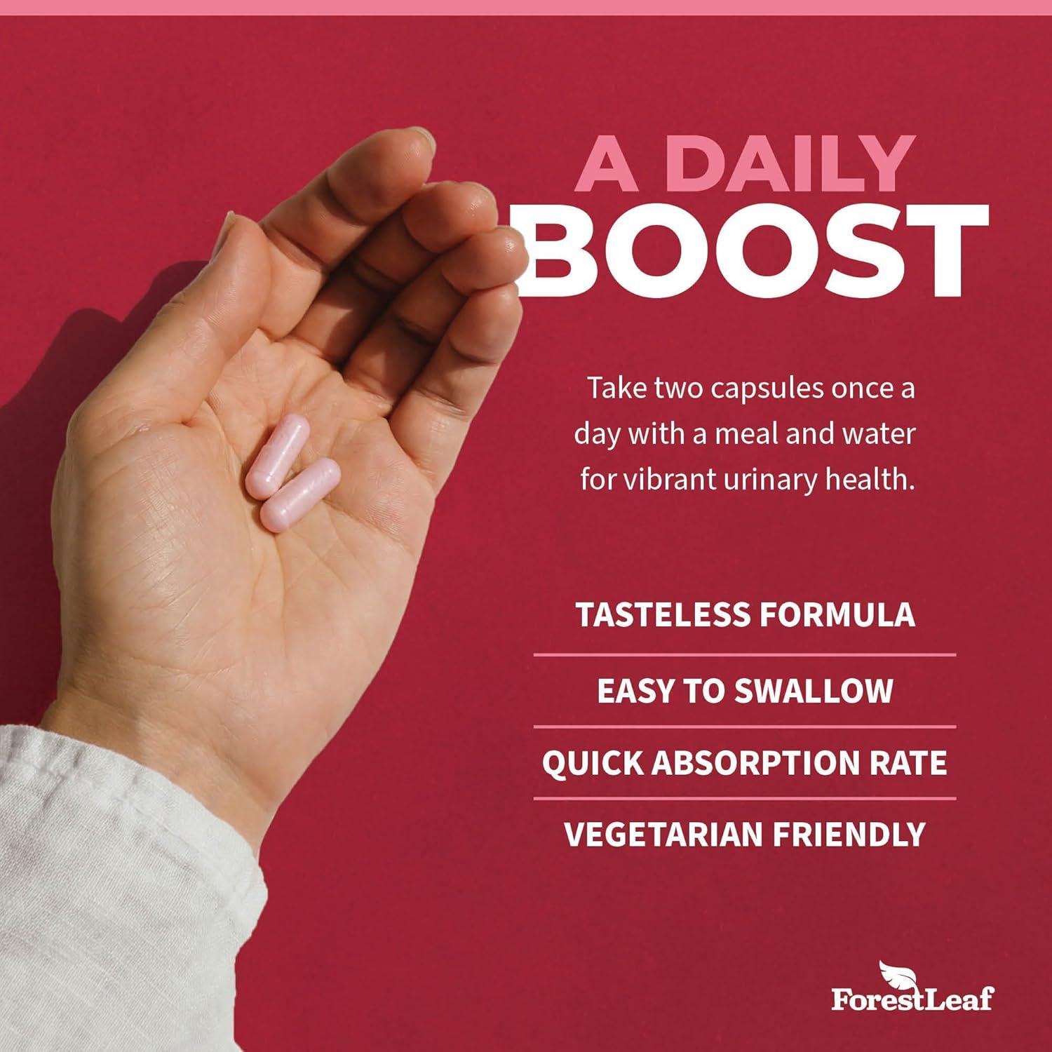 Cápsulas de D-Mannose 1000mg ForestLeaf - Salud Urinaria 120 Unidades