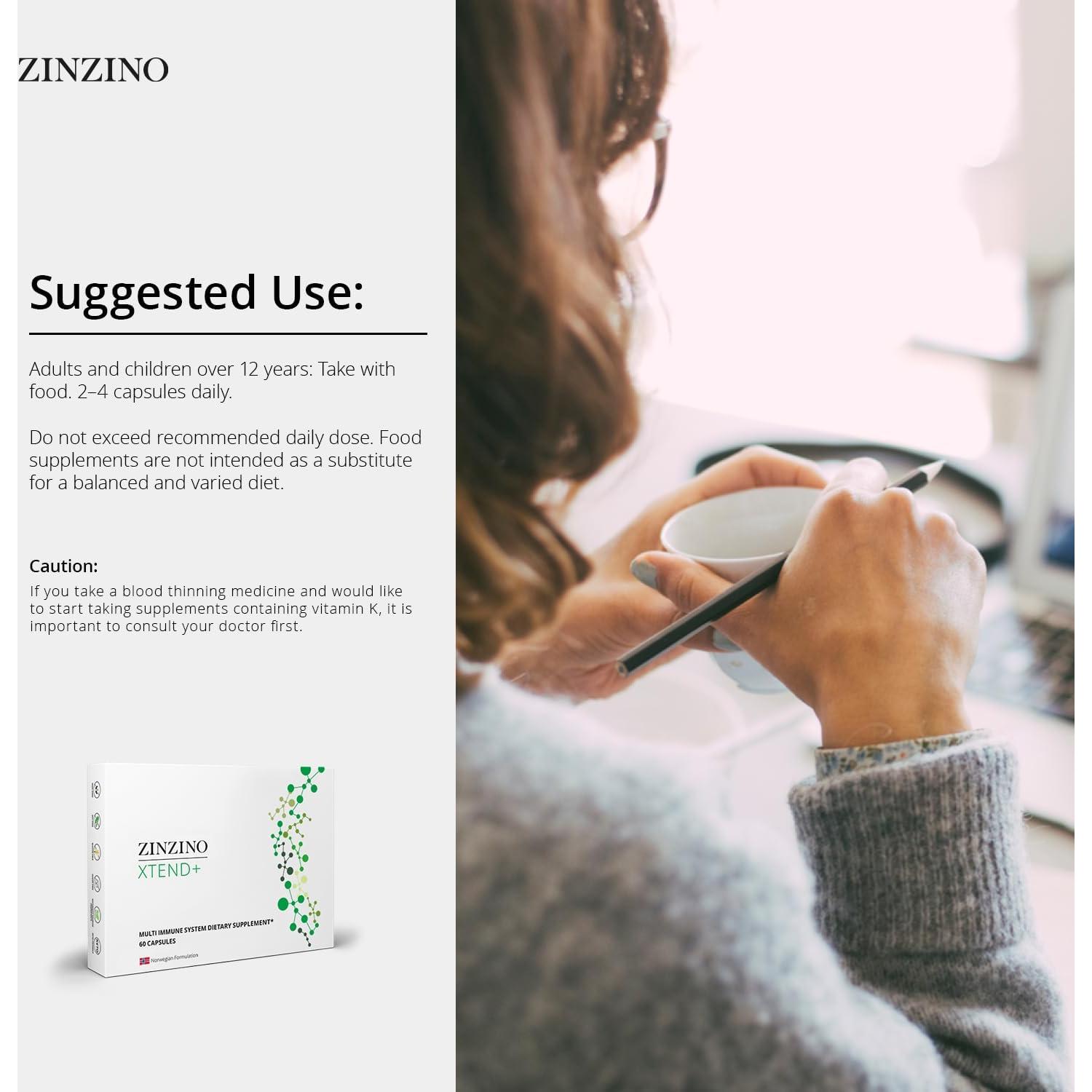 Suplemento Inmunológico Xtend+ Zinzino - 60 Cápsulas Veganas