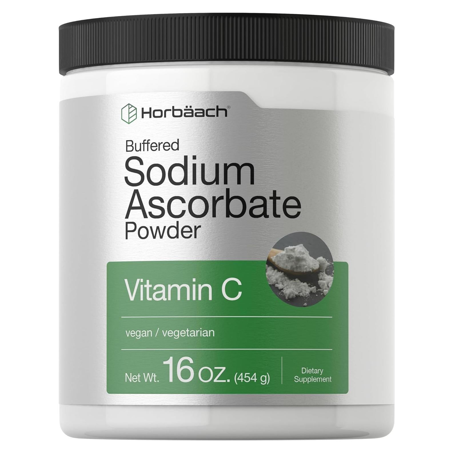 Polvo de Ascorbato de Sodio Horbaach | 453.6 g | Vitamina C Vegana