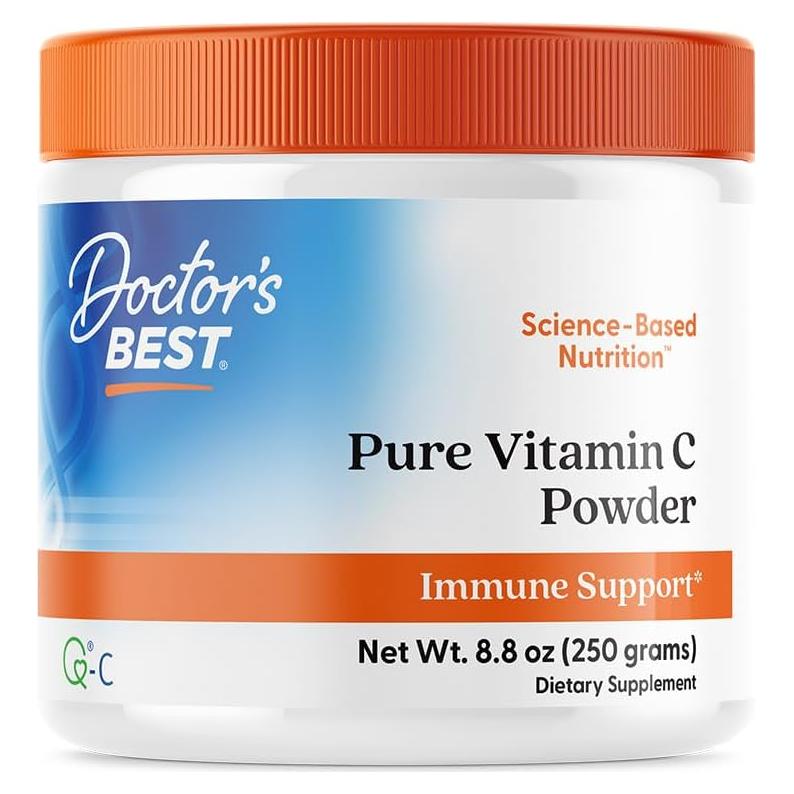 Polvo de Vitamina C Doctor's Best con Q-C 250g - Antioxidante