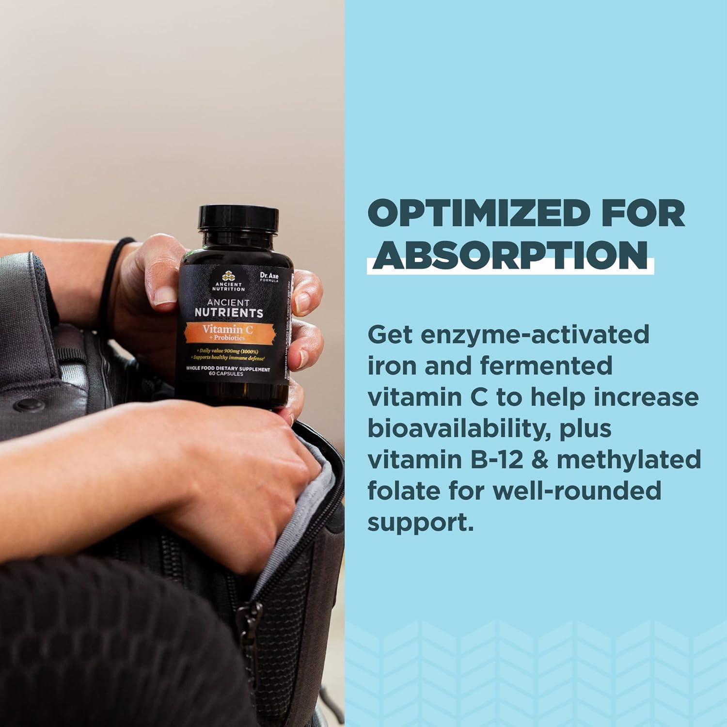 Suplemento Probioticos y Vitamina C Nutrición Antigua 30 Porciones