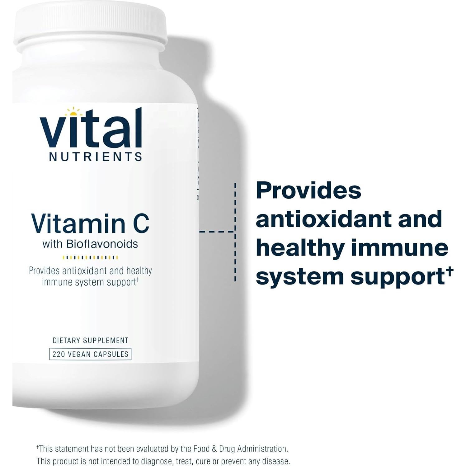 Suplemento Vegano Vitamina C 1000mg + Bioflavonoides 500mg