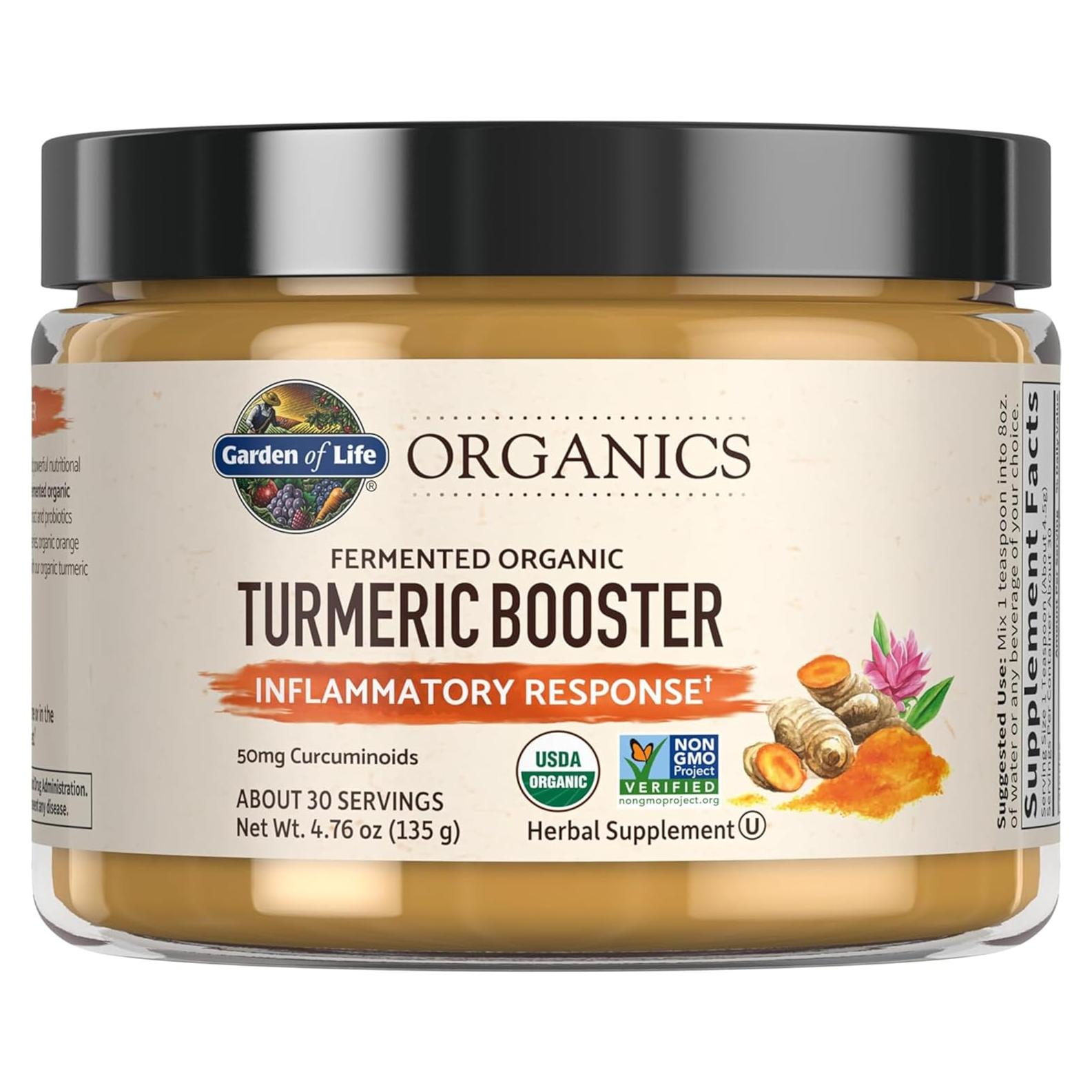 Garden of Life Polvo Potenciador de Cúrcuma Orgánica 30 Porciones