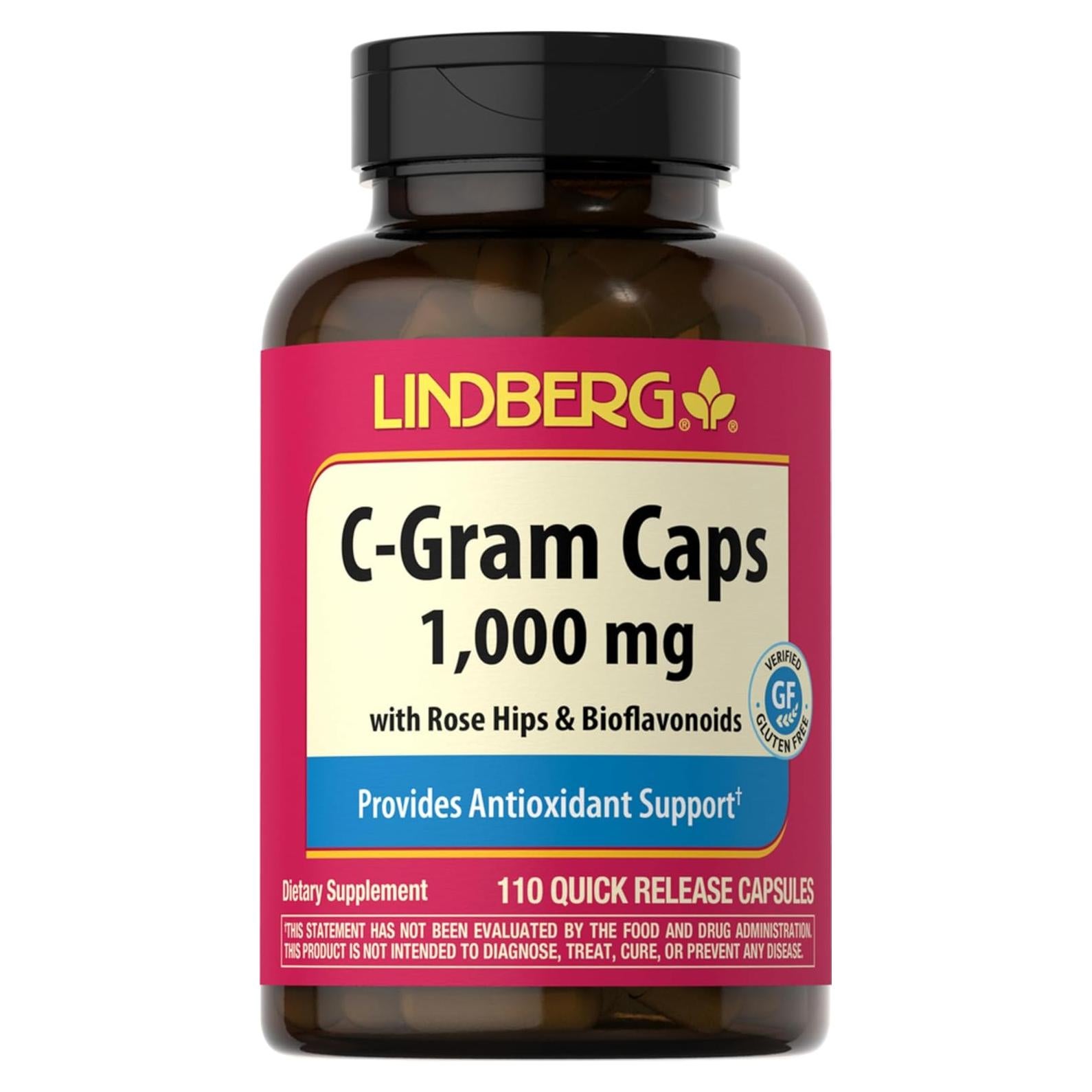 Vitamina C 1000mg Lindberg | 110 Cápsulas con Bioflavonoides