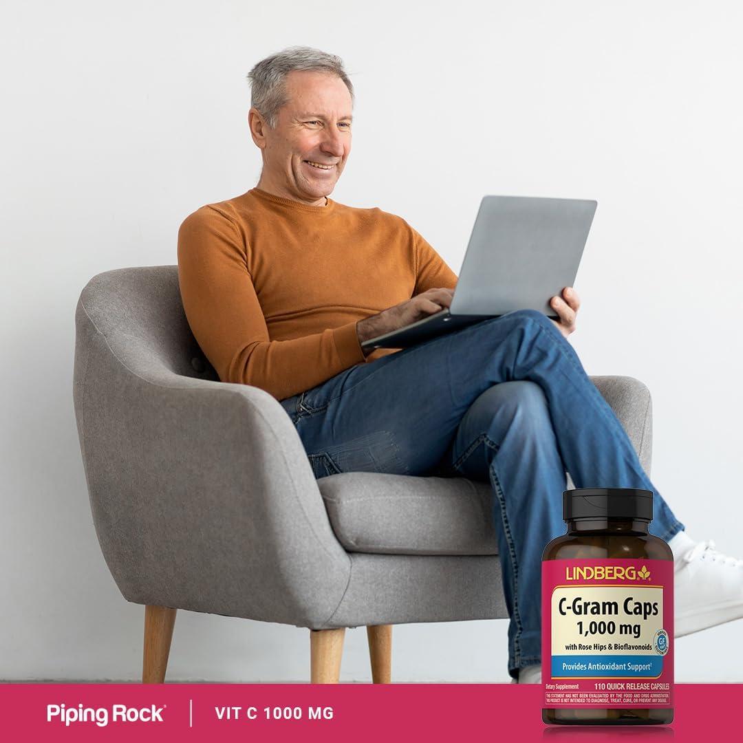 Vitamina C 1000mg Lindberg | 110 Cápsulas con Bioflavonoides