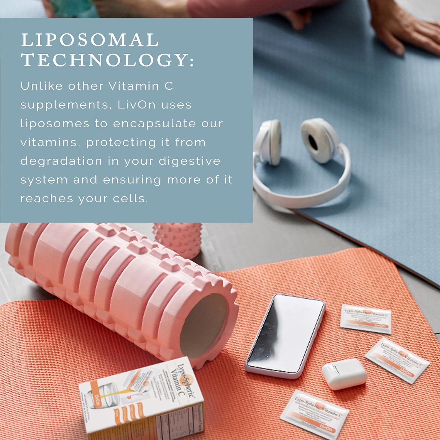 Vitamina C Liposomal LivOn Laboratories 1000 mg - 30 Paquetes