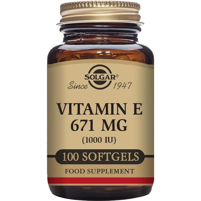 Vitamina E Solgar 670 mg 100 Gelatinas Blandas Antioxidante