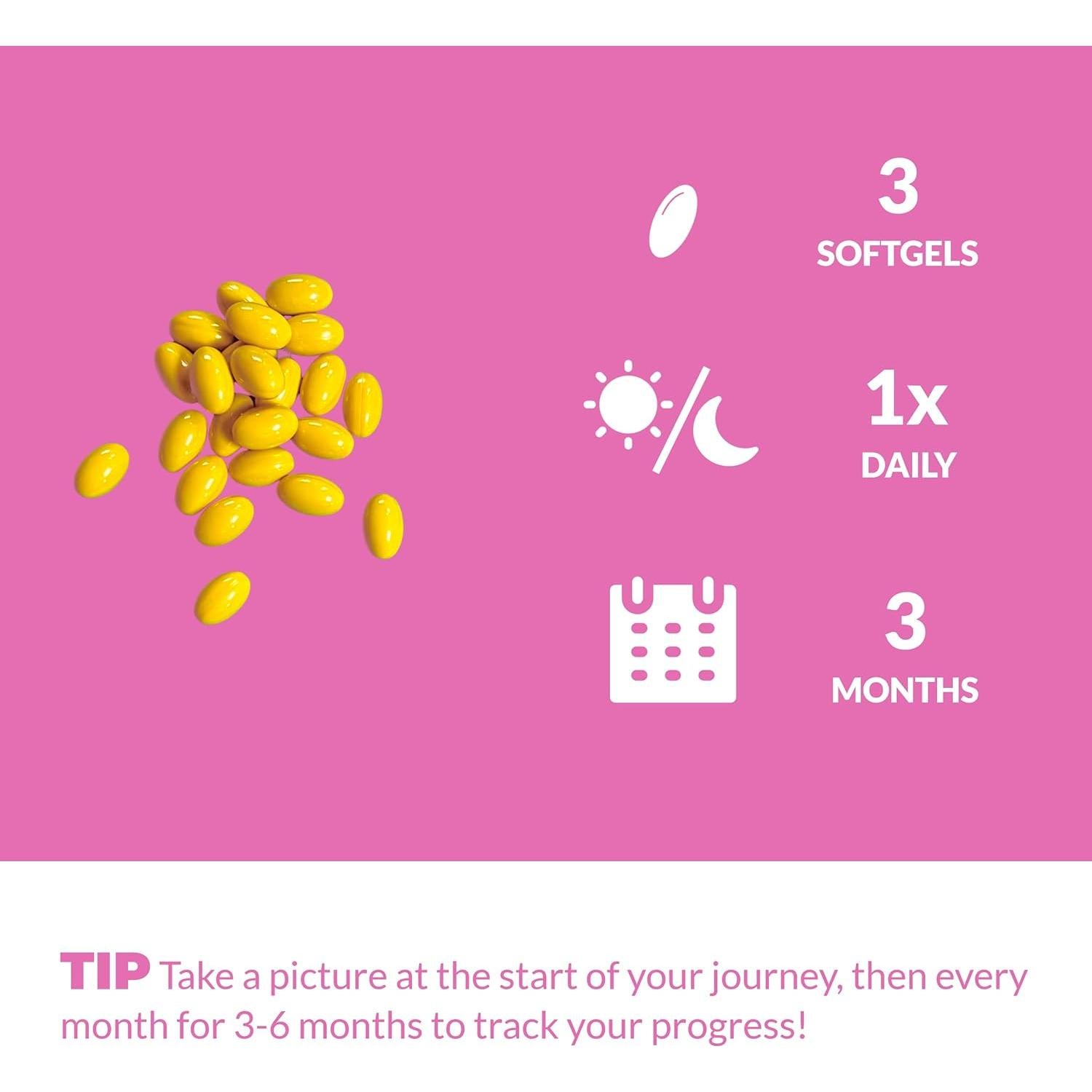 Suplemento Crecimiento Cabello UpNourish - 18 Vitaminas y Minerales