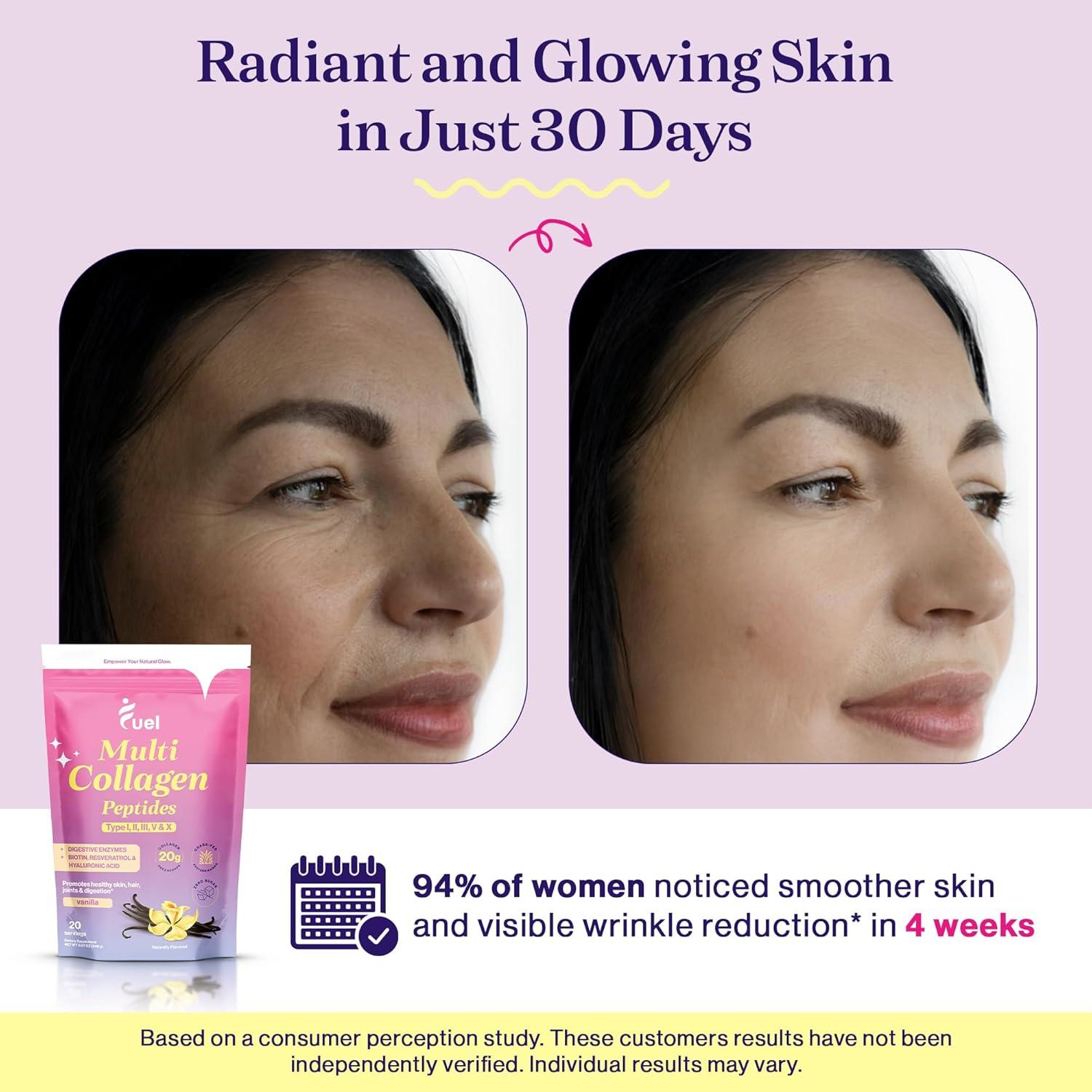 Mezcla de Belleza Colágeno 11 en 1 Vainilla Francesa 20 Porciones