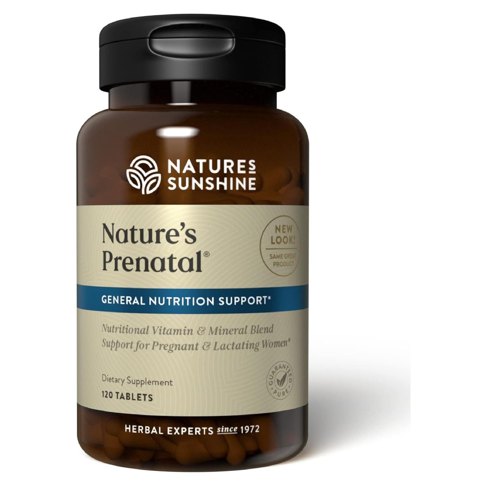 Vitaminas Prenatales Nature's Sunshine 120 Tabletas 800 mcg Ácido Fólico