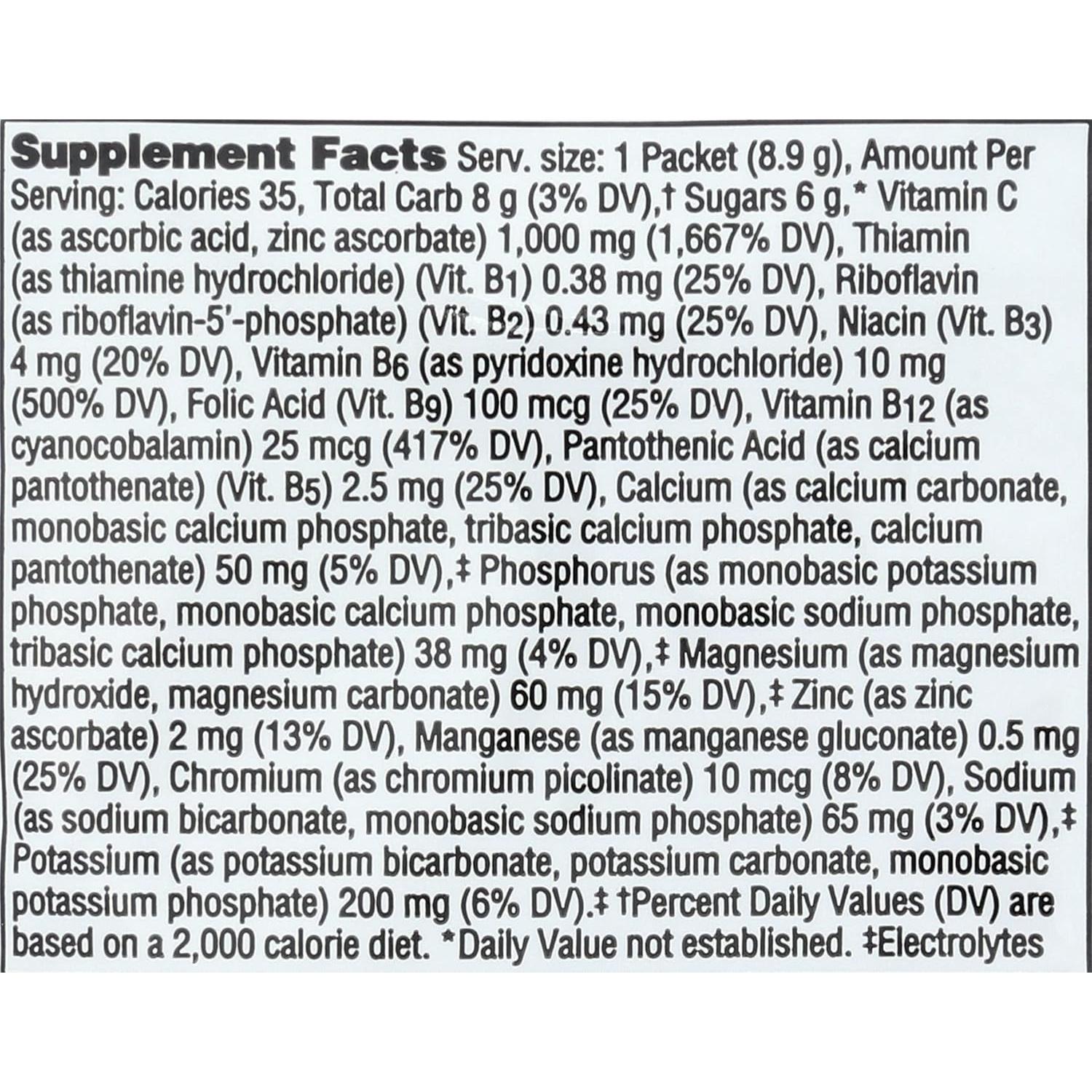 Suplemento Vitamina C Fresa Kiwi Alacer 8.8 g