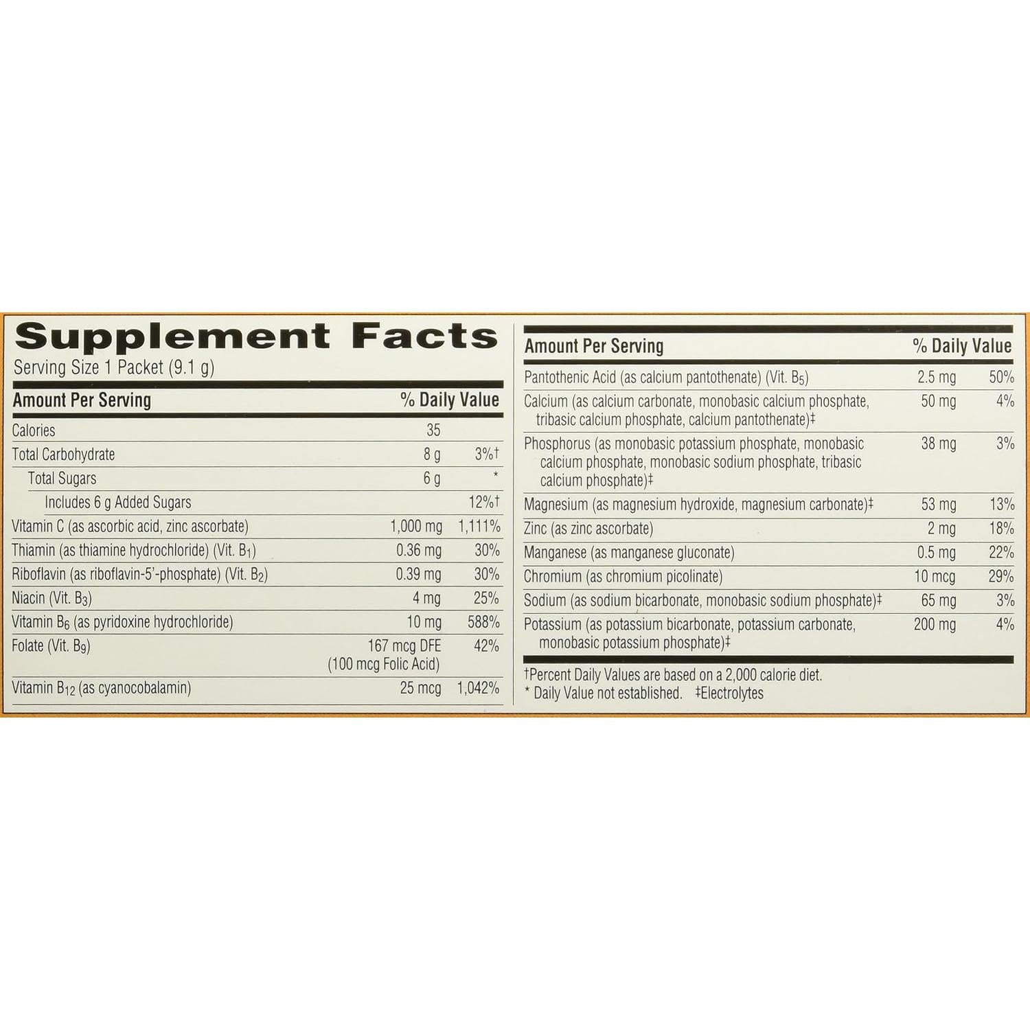Emergen-C Suplemento de Vitamina C 1000 mg 30 Sobres