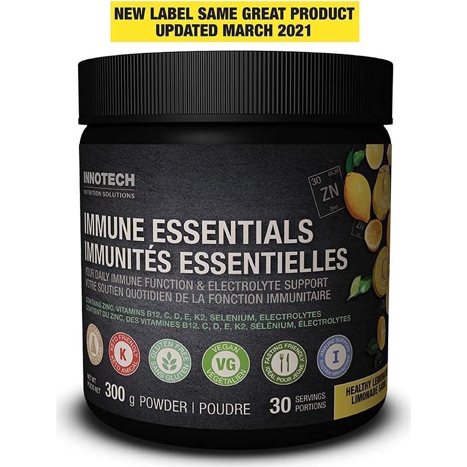 Innotech Esenciales Inmunes 300g Sabor Limón - Soporte Inmunológico