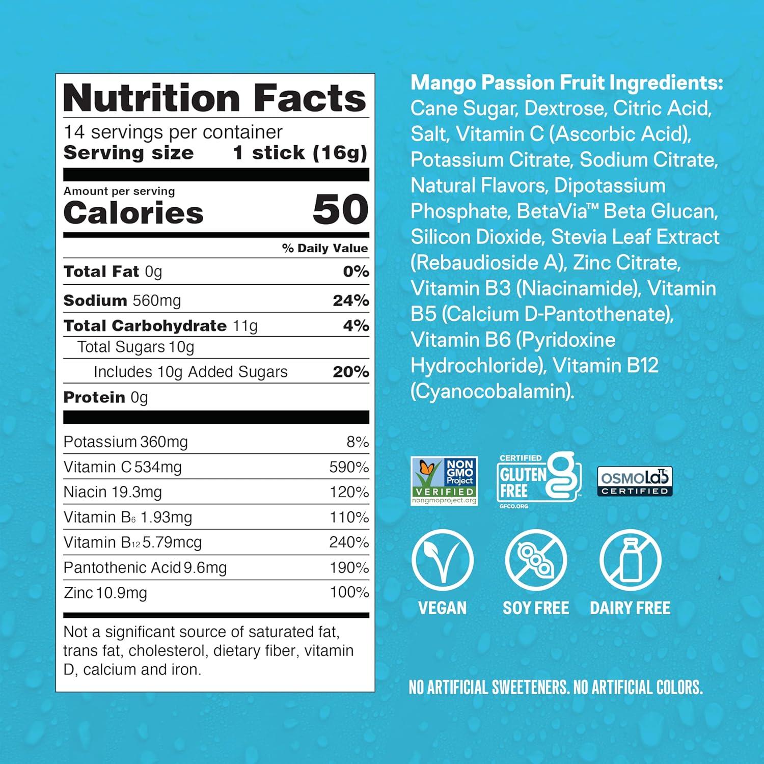 Liquid I.V. Multiplicador de Hidratación Mango Maracuyá 224g