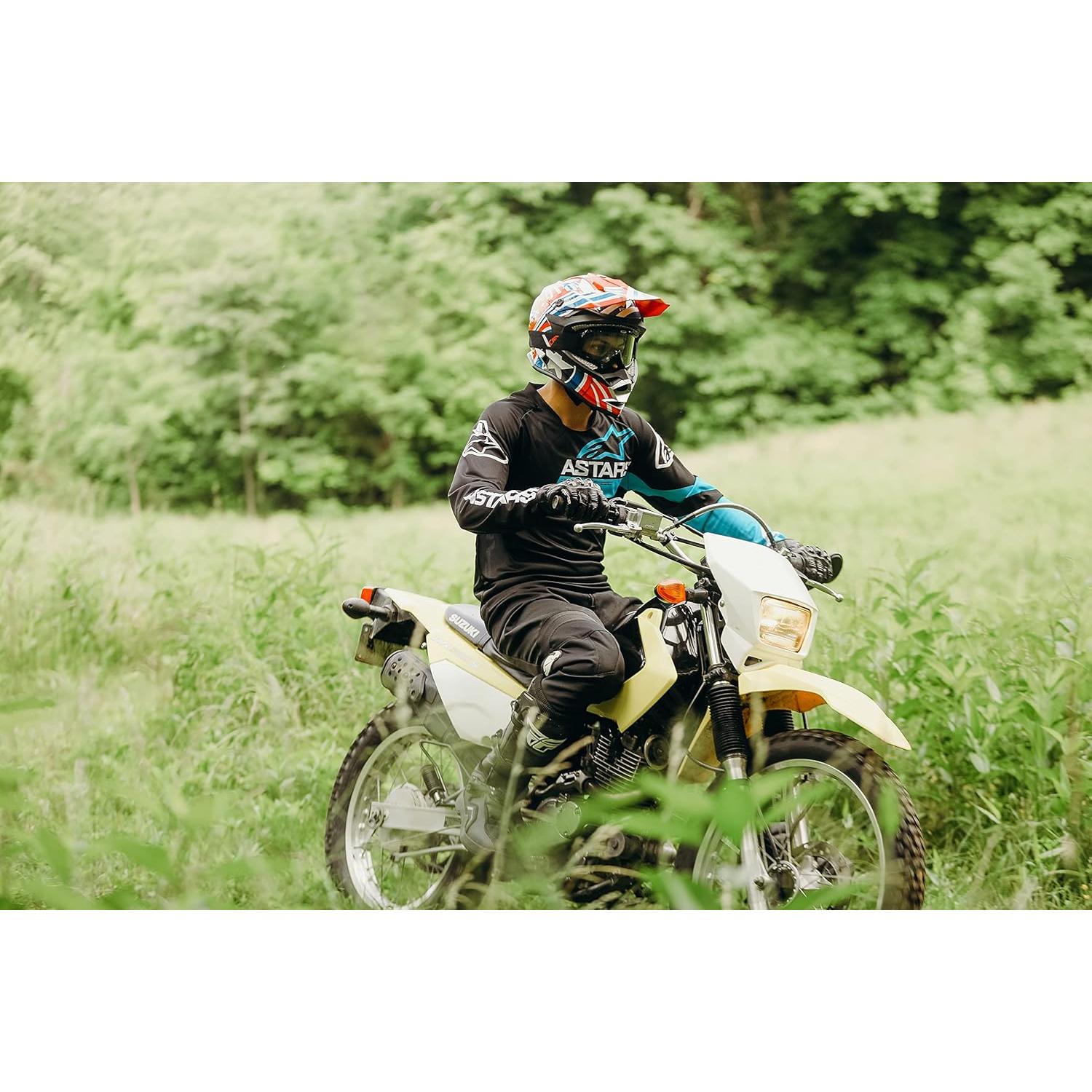 Casco VCAN VX3802CAPA22 Motocross Adulto Blanco Brillante