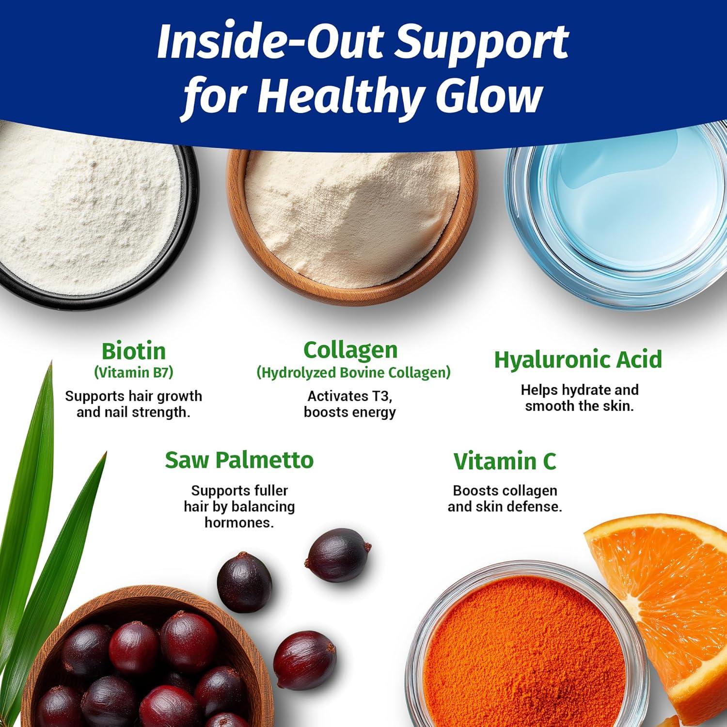 Suplemento 1 Cuerpo Vitaminas Cabello Piel Uñas 60 Cápsulas Veganas