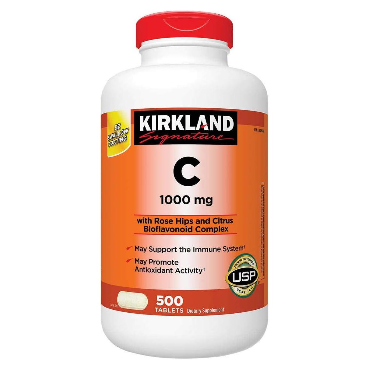 Vitamina C 1000 mg Kirkland Signature 500 Tabletas