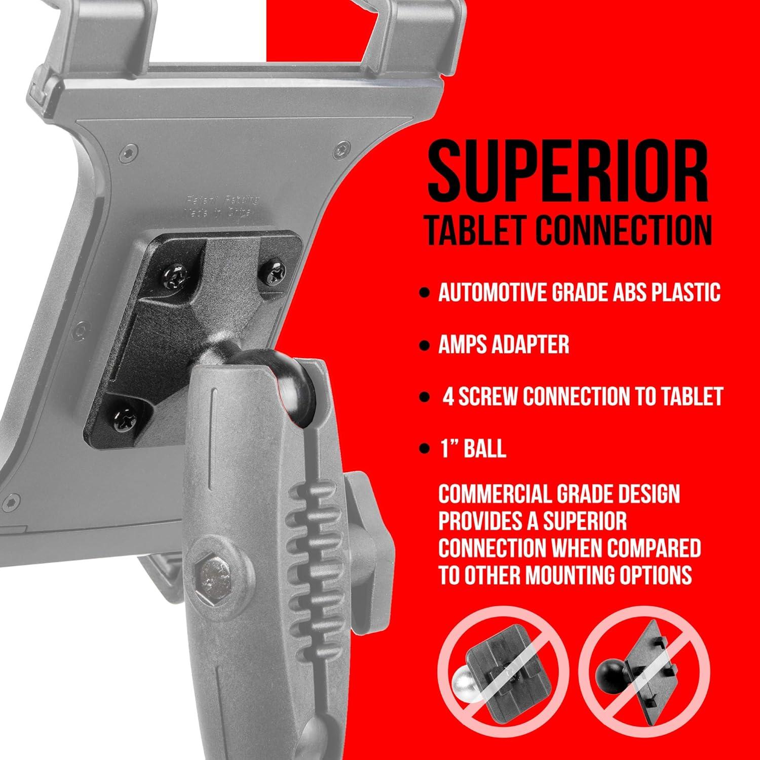 Soporte de Tableta Tackform TFEP-AMAR12-TAB 9.53 cm Negro