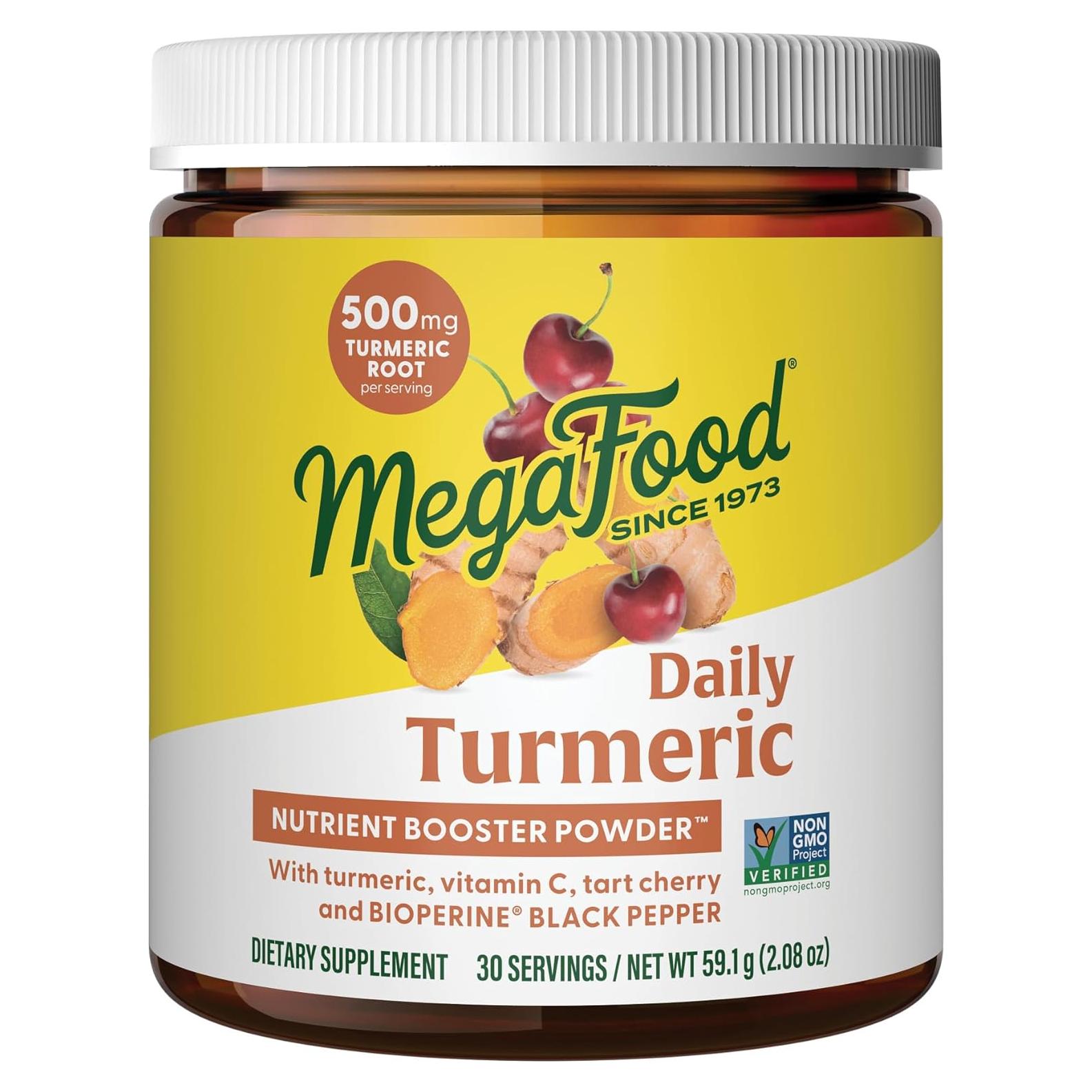 Suplemento de Cúrcuma MegaFood 59g - Vegano con Vitamina C