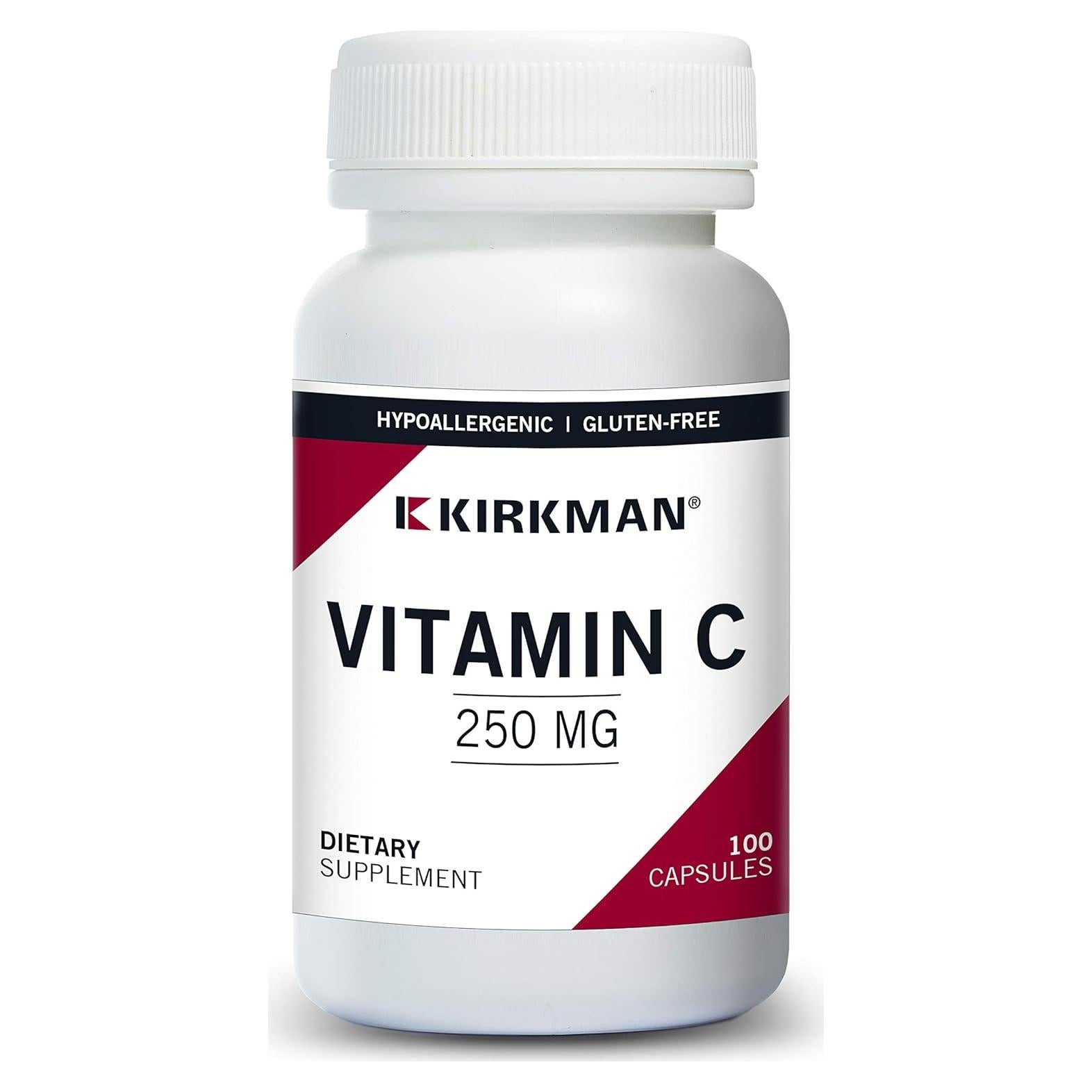 Vitamina C 250 mg Kirkman 100 cápsulas - Antioxidante