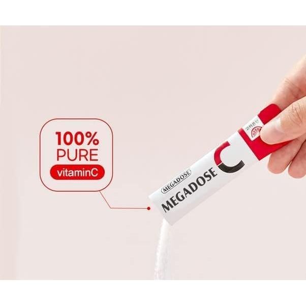 Polvo de Vitamina C 3000mg Korea MEGADOSE 300g - 100 Paquetes