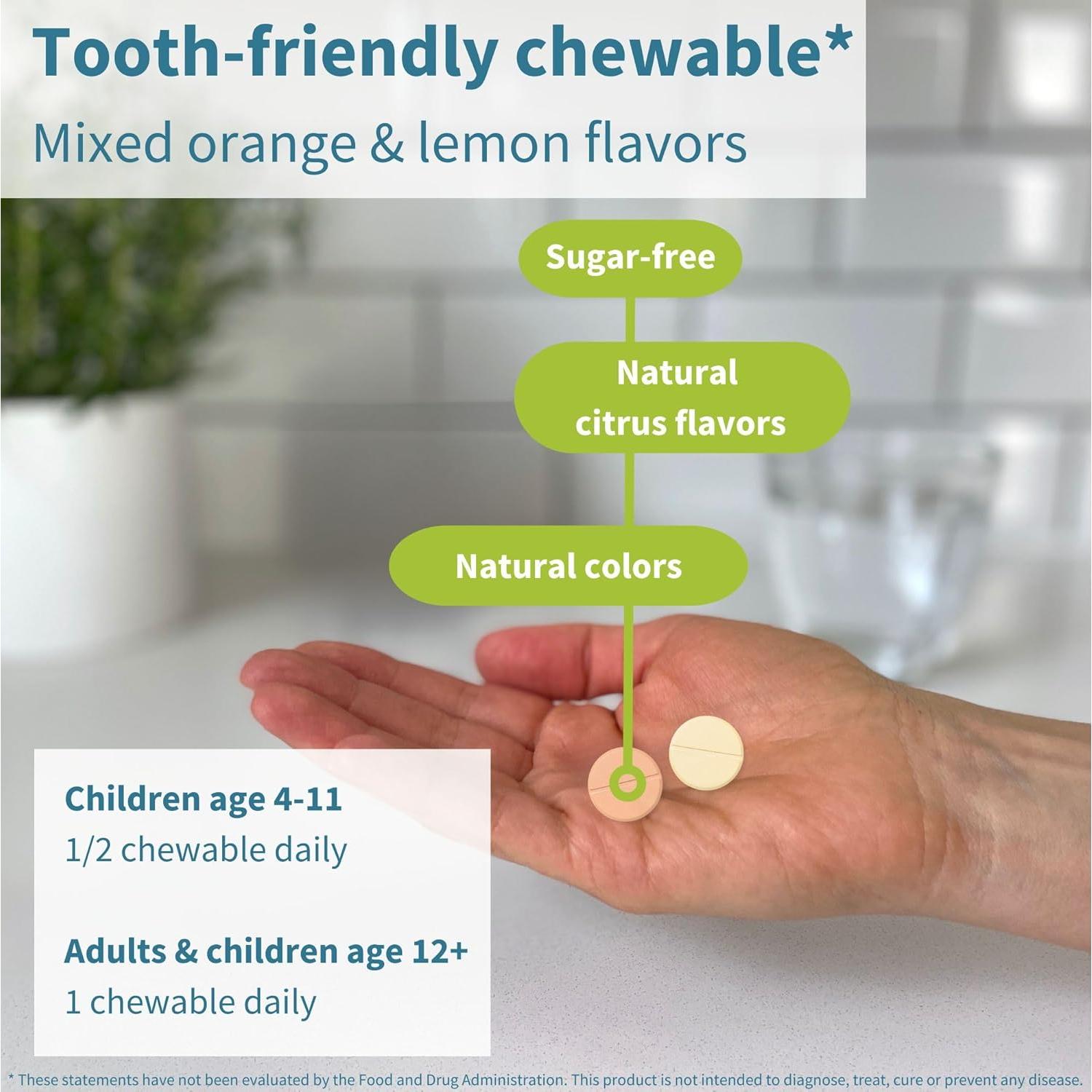 Vitamina C Masticable Igennus 500mg Sin Azúcar 120 Porciones