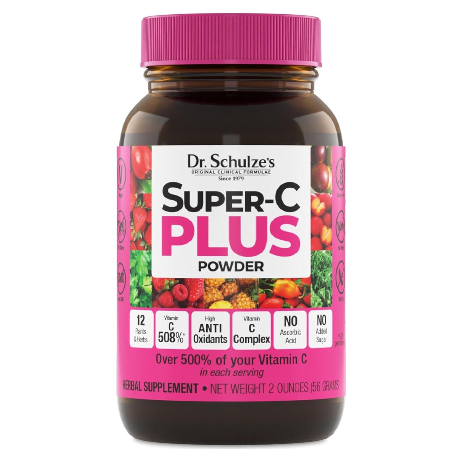Dr. Schulze Super-C Plus Polvo 56.7 g | Vitamina C Natural