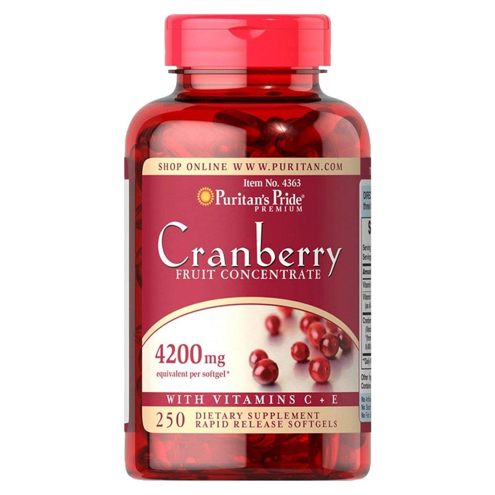 Concentrado de Arándano Puritan's Pride 4200 mg 250 Cápsulas