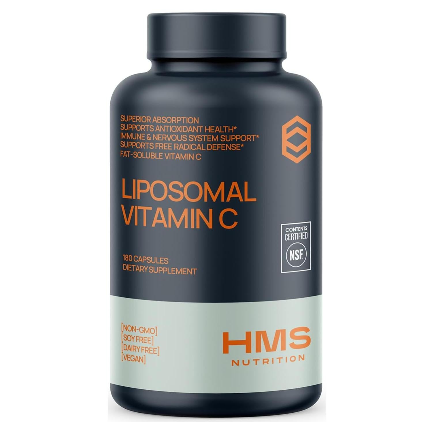 Vitamina C Liposomal 1600mg HMS Nutrition - 180 Cápsulas