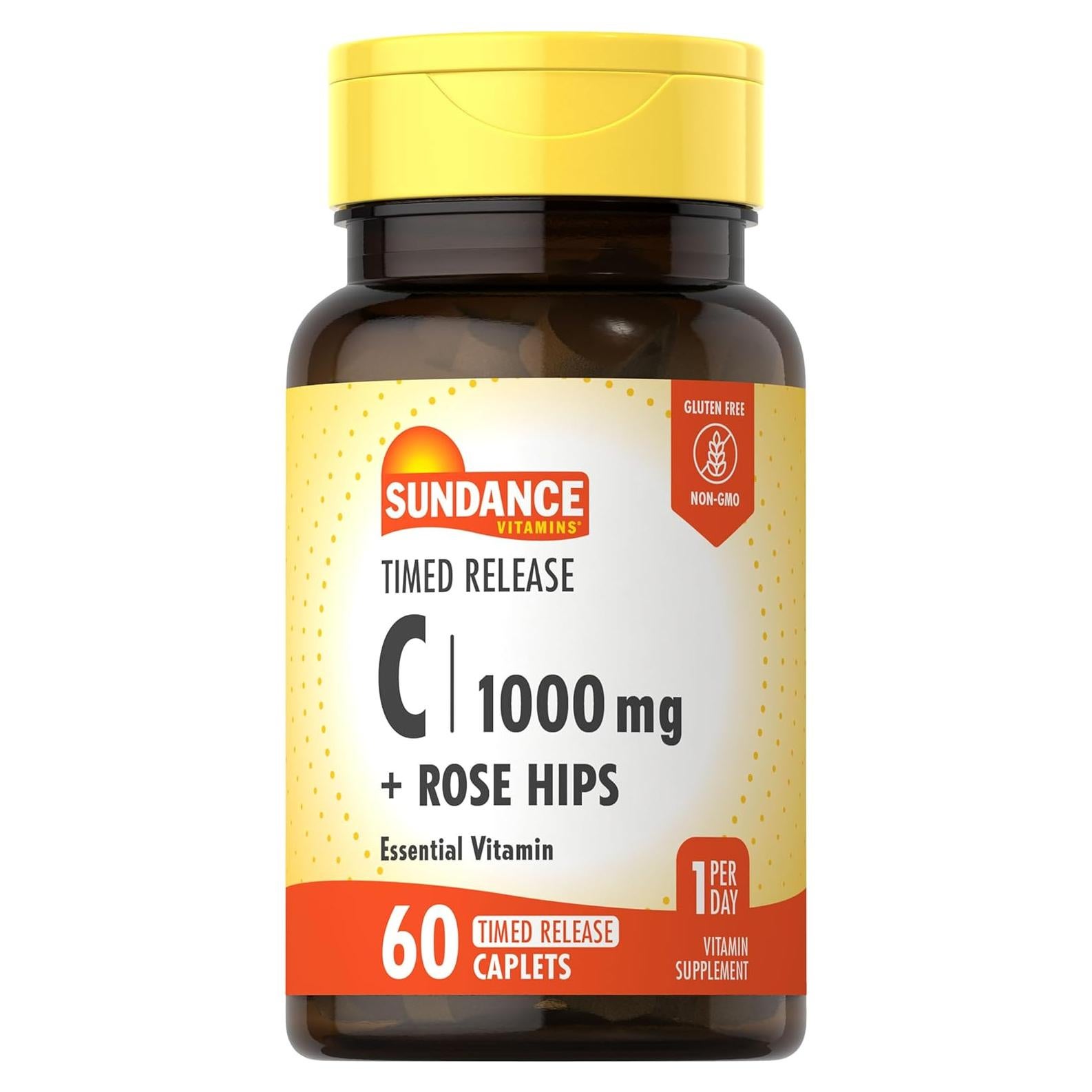 Vitamina C 1000mg con Rosa Mosqueta Sundance | 60 Tabletas