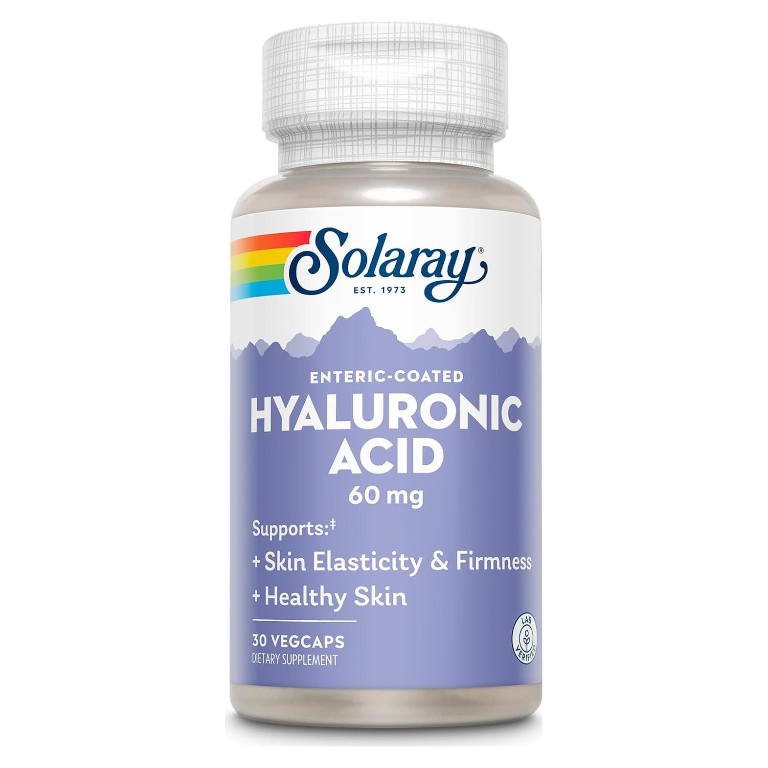 Suplemento Ácido Hialurónico Triple Fuerza Solaray 30 VegCaps