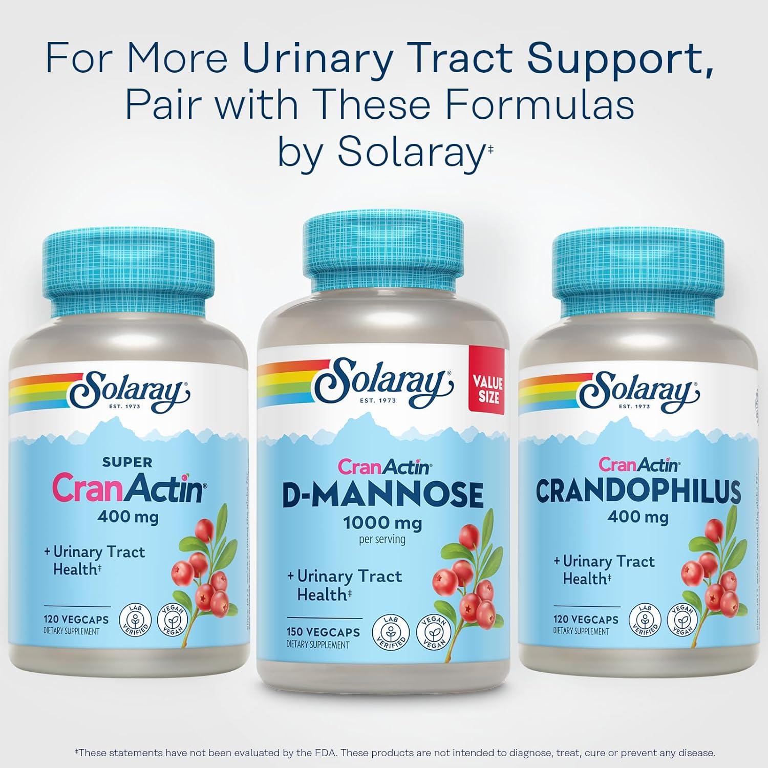 Solaray D-Mannose 1000mg + CranActin 400mg - 150 VegCaps